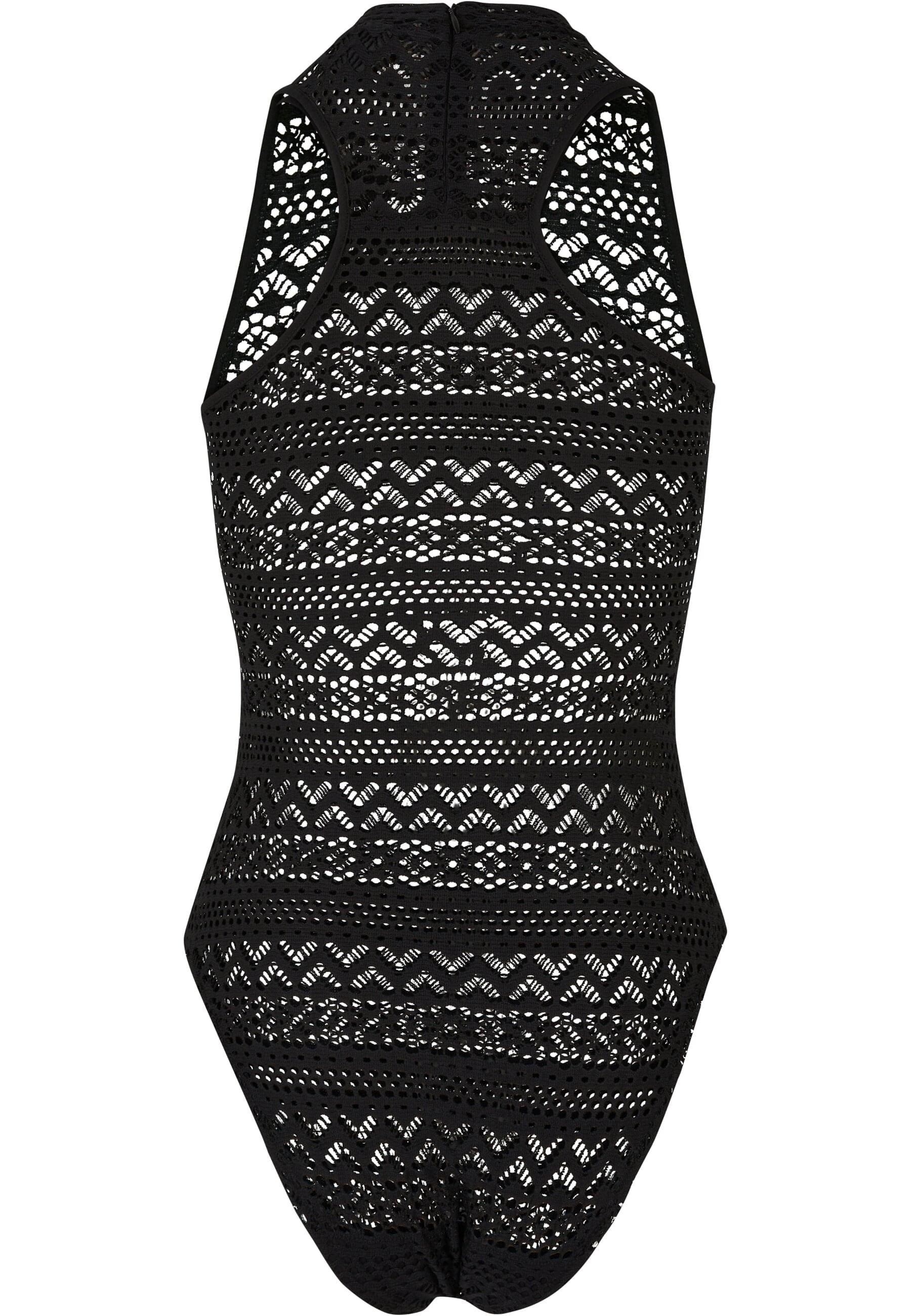 URBAN CLASSICS Body »Urban Classics Damen Ladies Crochet Jersey Turtleneck Body«