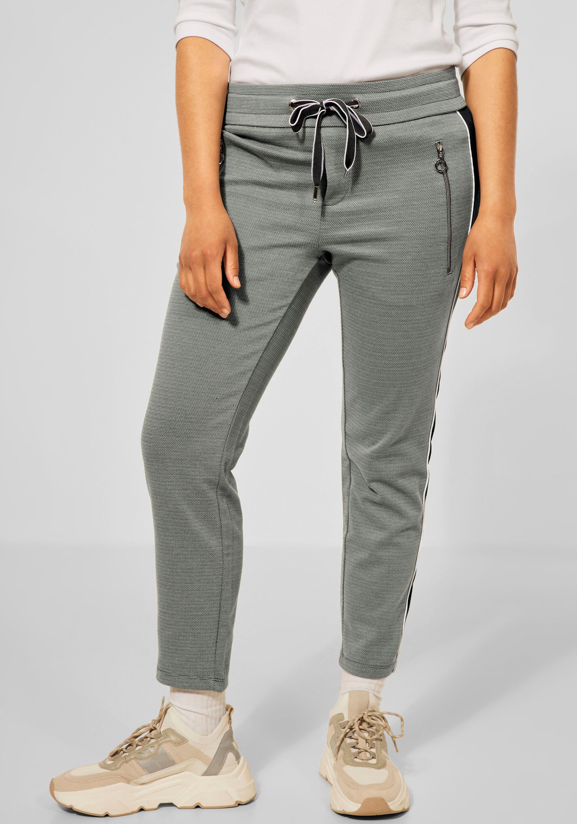 street one -  Stoffhose "Style Bonny", mit Galonstreifen am Bein