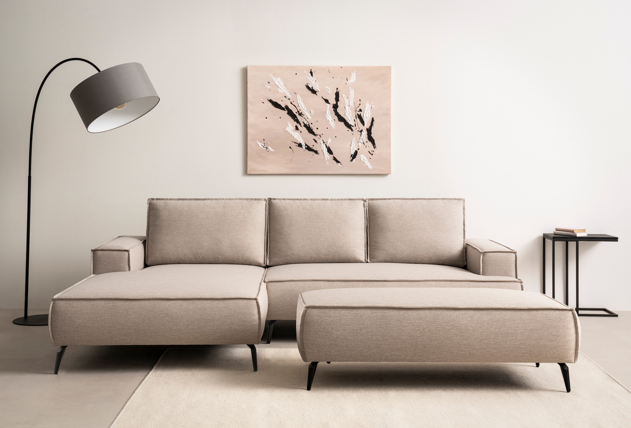 Home affaire Sitzgruppe "TVINNU, Polsterecke L-Form, Schlaffunktion, mit Ho günstig online kaufen