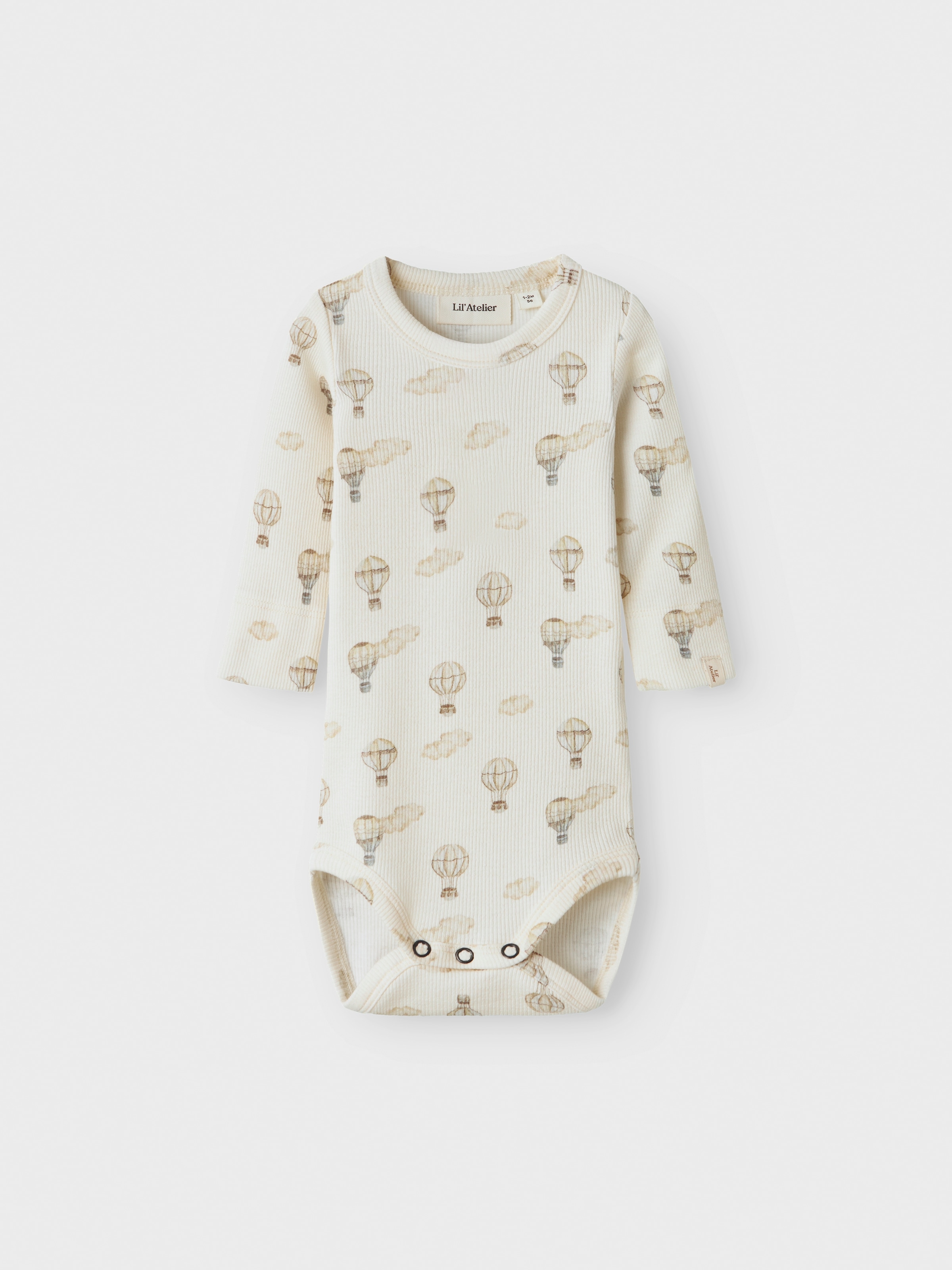 Lil' Atelier Langarmbody »NBNGAVO EMO LS SLIM BODY LIL NOOS« weiche Jersey Rippqualität