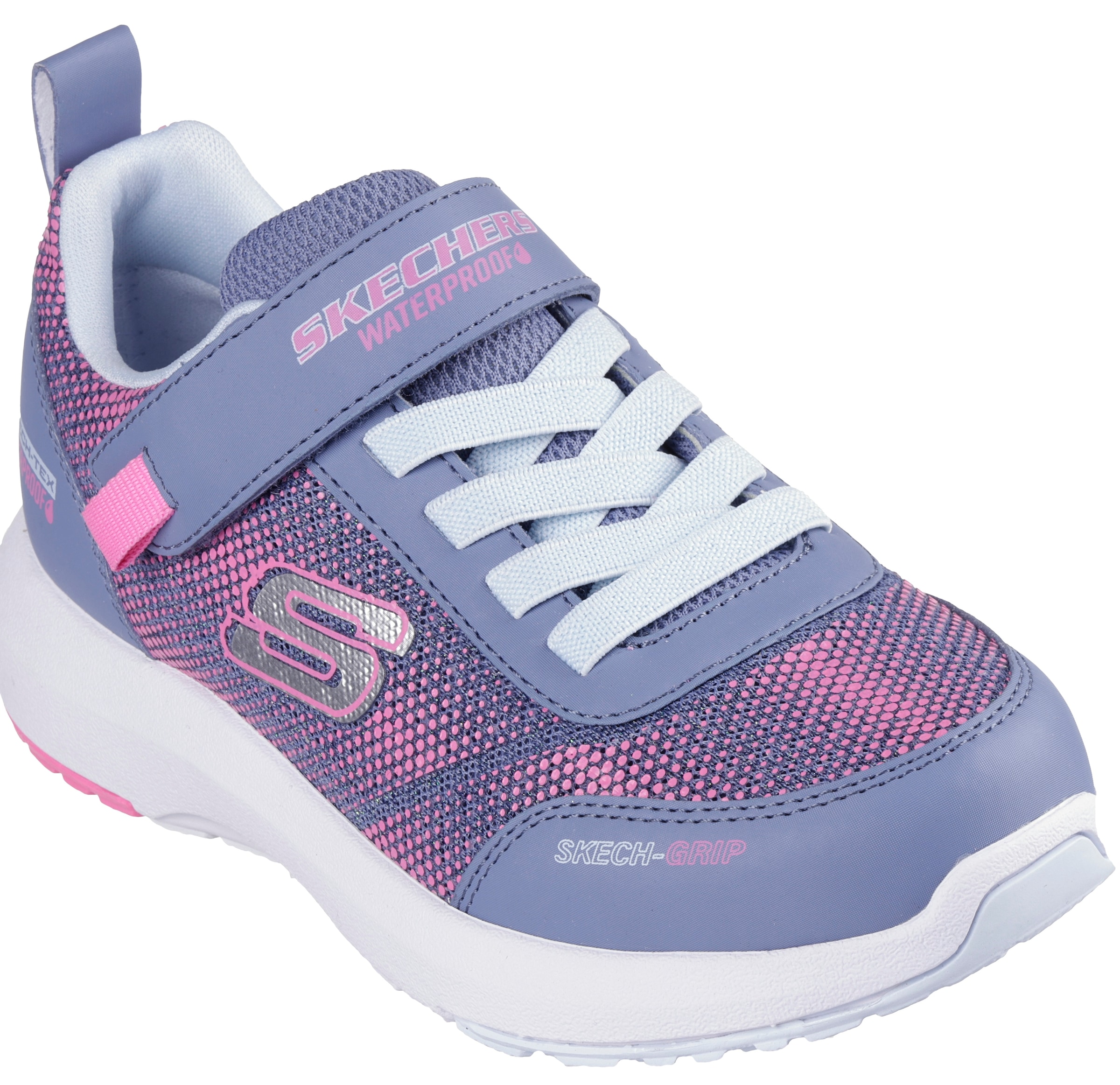 Skechers Sneaker »DYNAMIC TREAD«, Freizeitschuh, Klettschuh mit glänzendem Textileinsatz