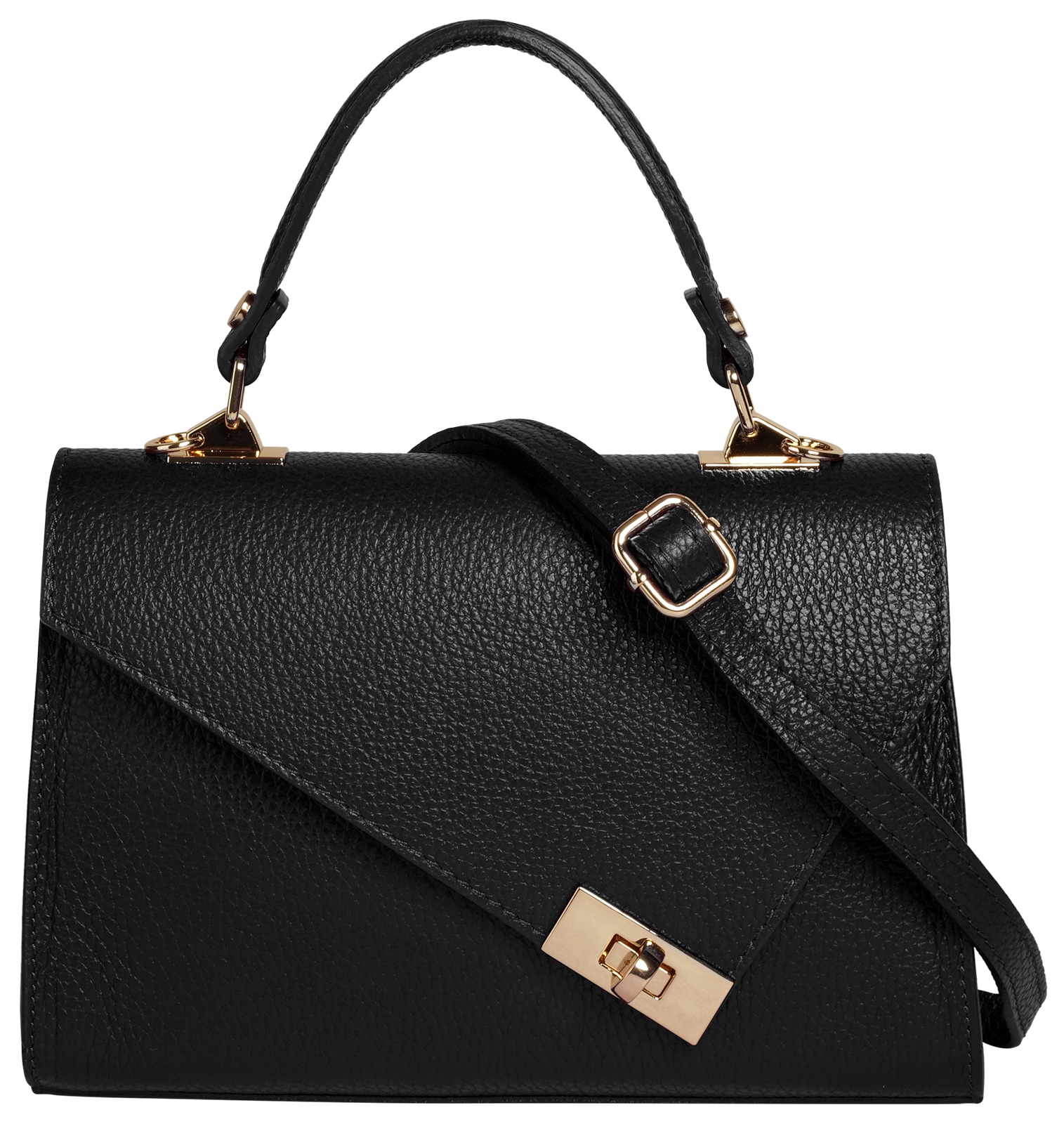 Cluty Henkeltasche echt Leder, Made in Italy