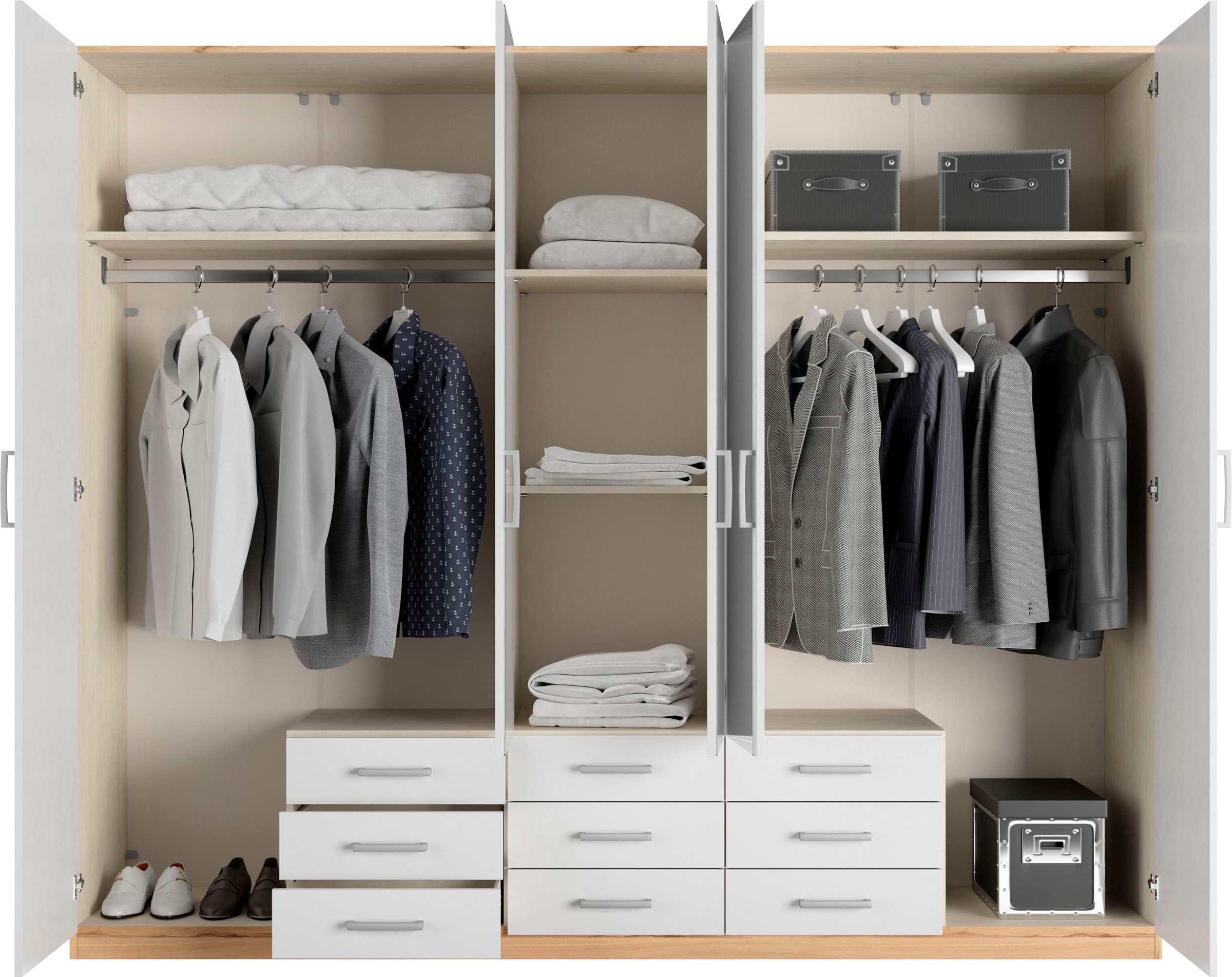 priess Kleiderschrank »Amsterdam«, mit oder ohne LED-Beleuchtung