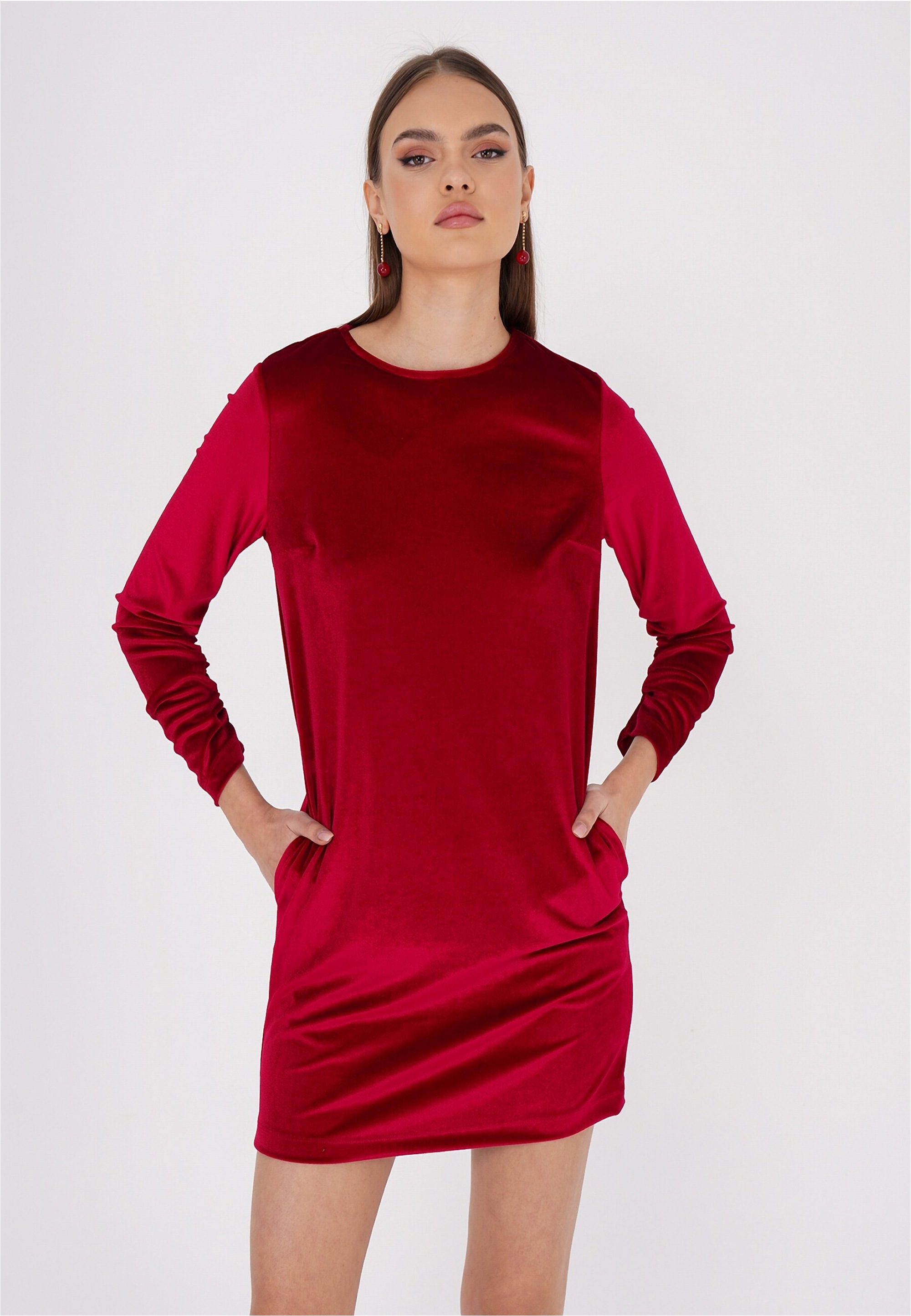 freshlions Jerseykleid "Sinah", mit samtiger Optik günstig online kaufen