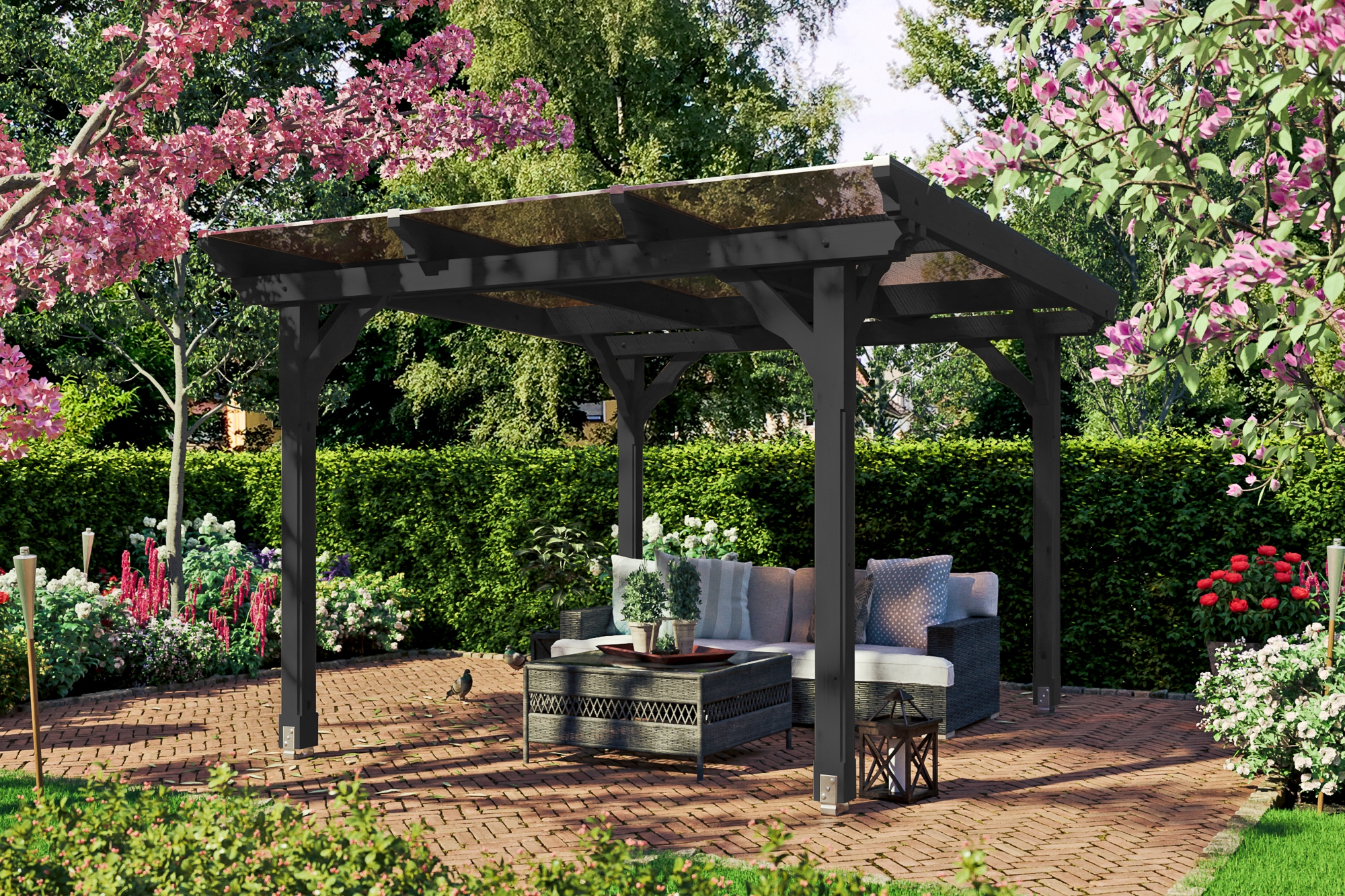 Skanholz Pavillon »Marseille«, 4-Eck, BxT: 327x350 cm