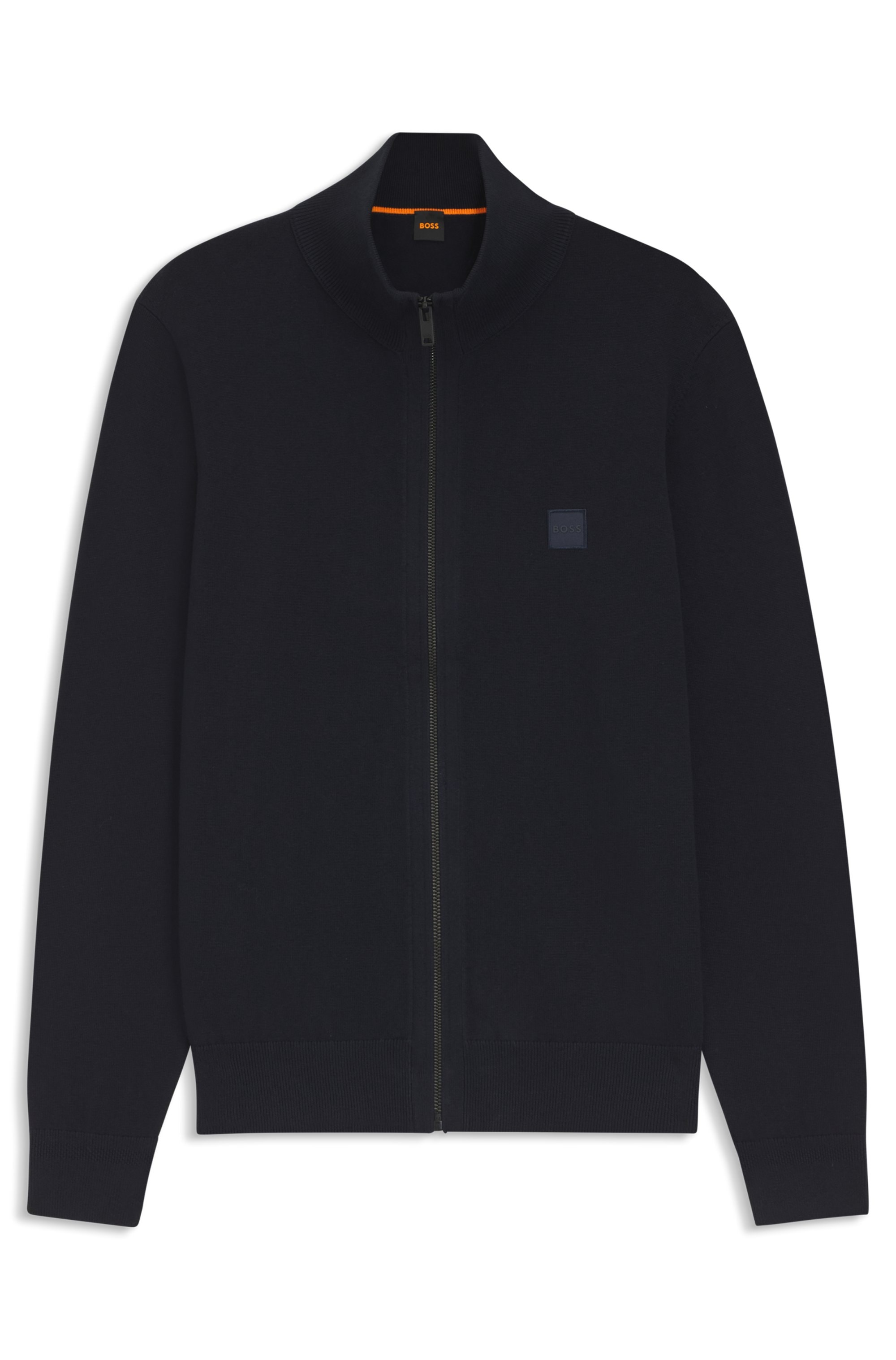 BOSS ORANGE Strickjacke »Kanozip«, mit Reißverschluss