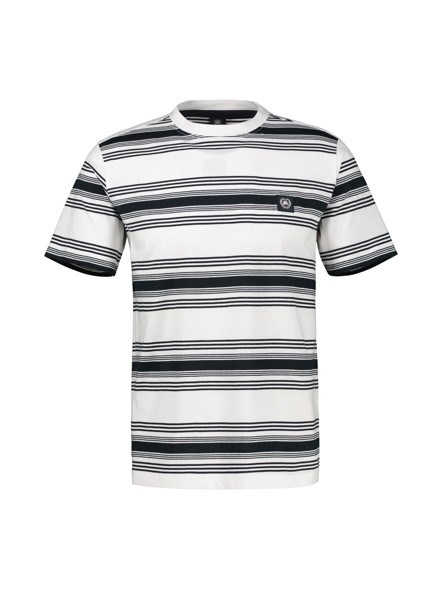 LERROS T-Shirt »T-Shirt im Streifenlook mit O-Neck«