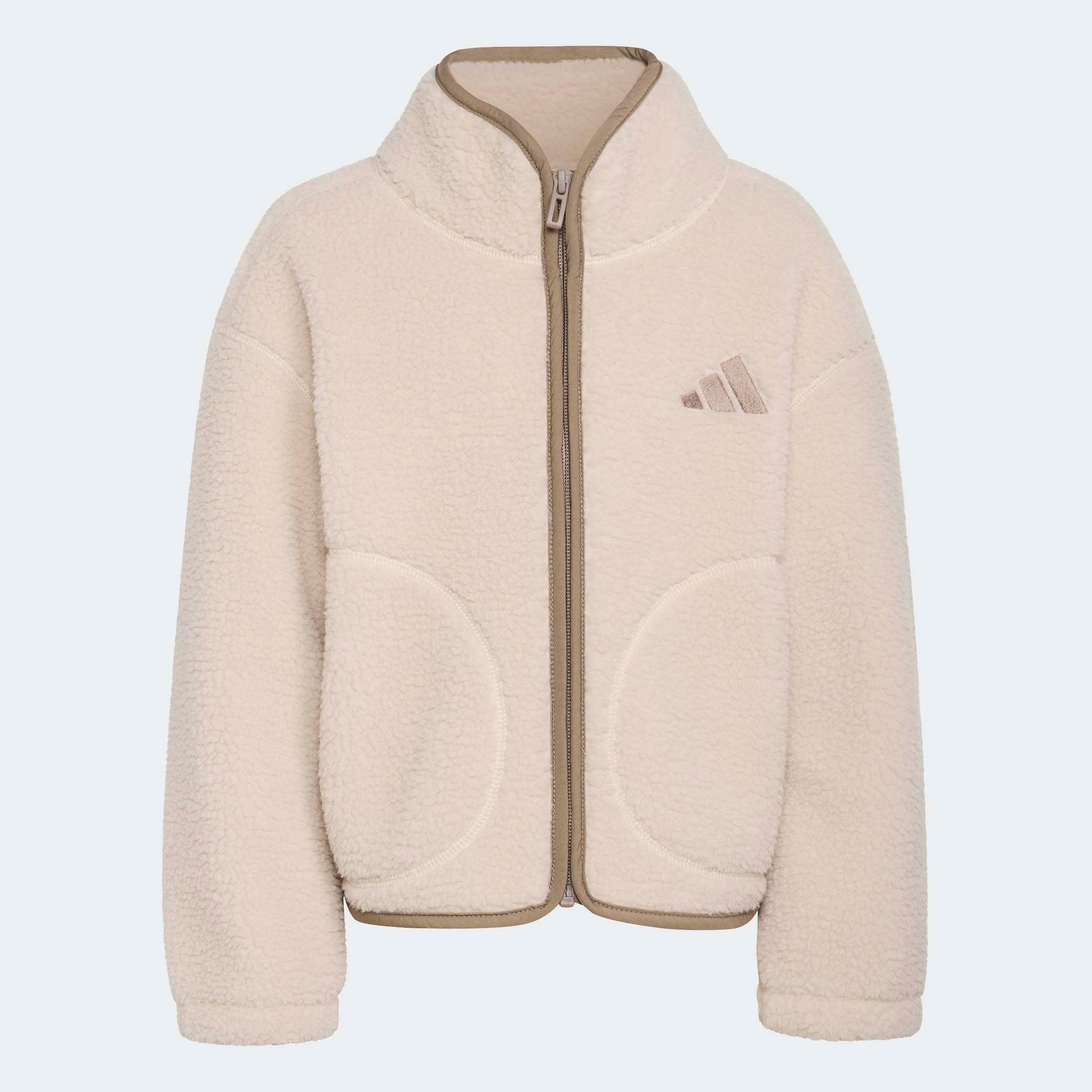 adidas Sportswear Outdoorjacke »ALPAKA SHERPA« für Kinder, mit Reißverschluss, aus Polyester, neutraler Schnitt