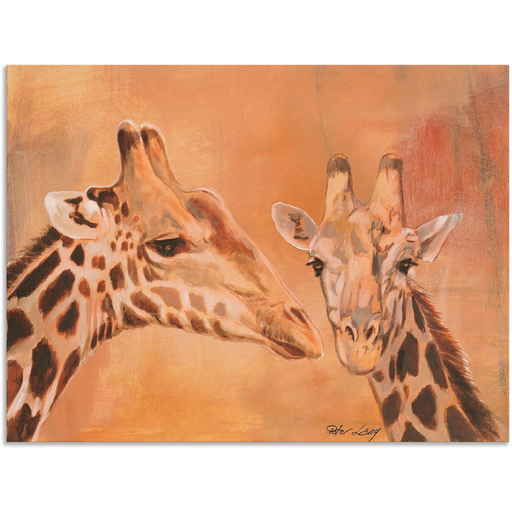 Artland Wandbild »Giraffen«, Wildtiere, (1 St.)