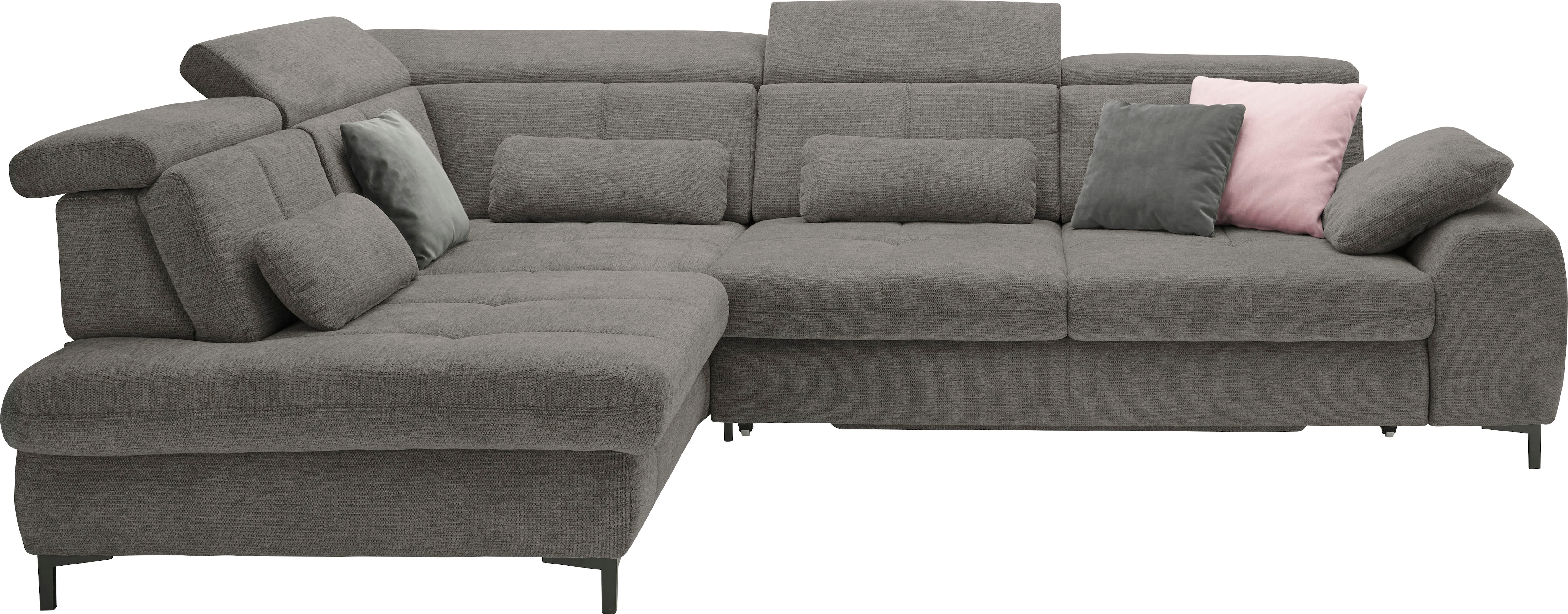 set one by Musterring Ecksofa Kaltschaumpolsterung, Flachgewebe, whlw. mit Funktionen, Sitzhöhe 49