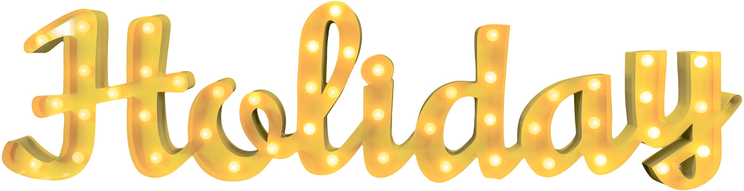 Black Friday MARQUEE LIGHTS | Wandlampe, Holiday LED 48 149x38 LEDs »Holiday«, festverbauten BAUR Dekolicht - mit 48 cm flammig-flammig, Tischlampe