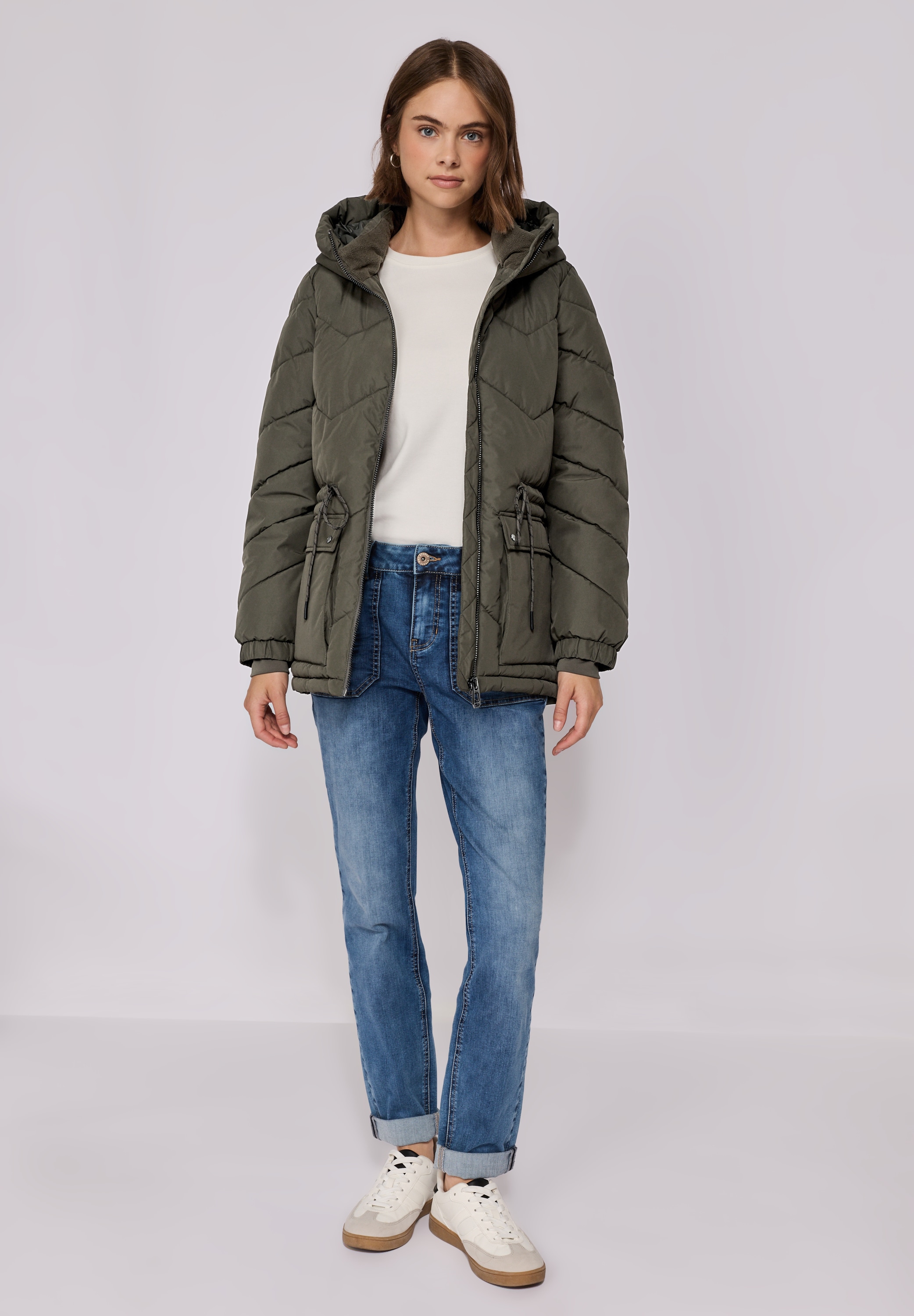 STREET ONE STUDIO Steppjacke, mit Kapuze, mit Kapuze