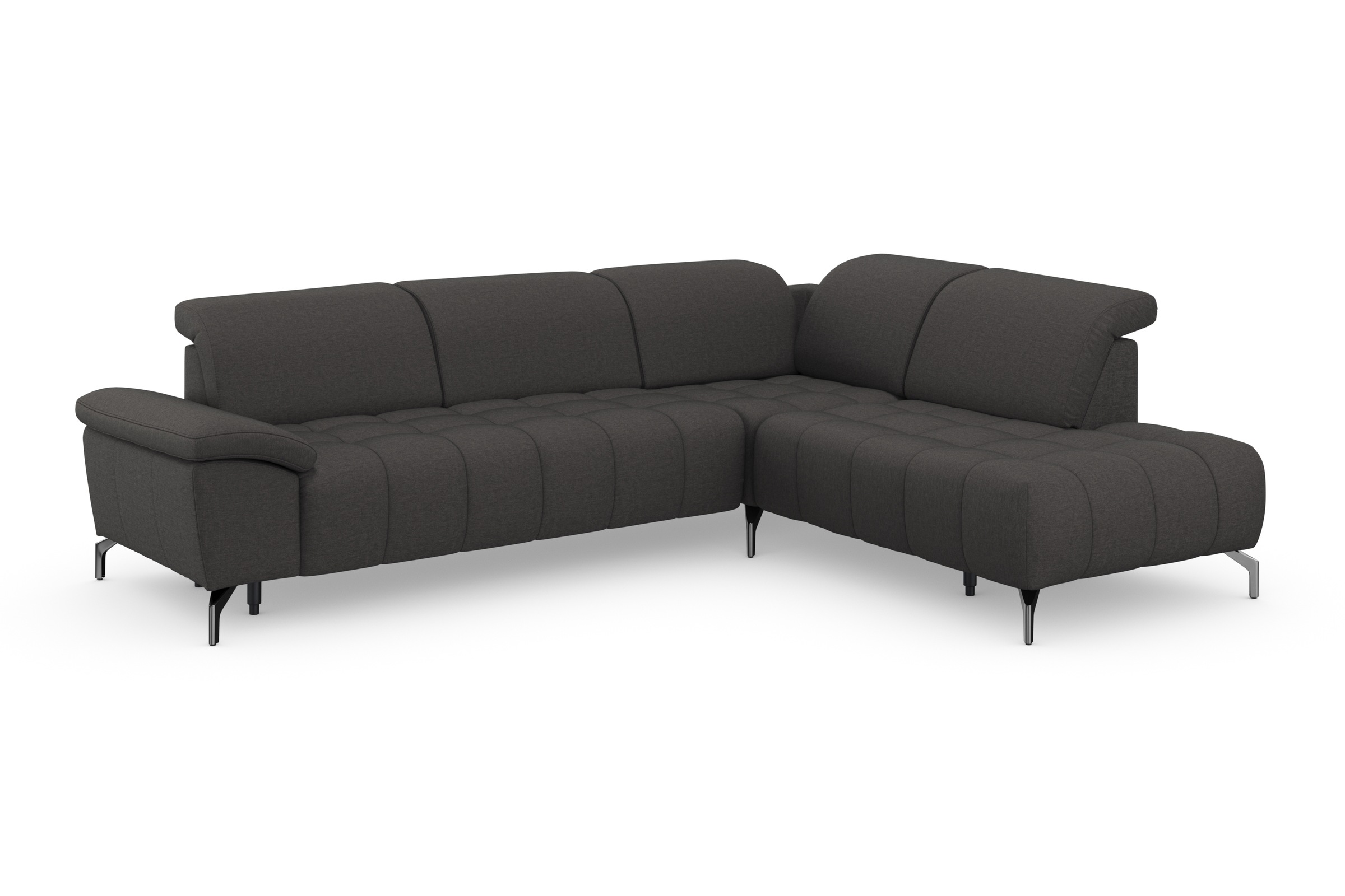 Thumbnail - sit&more Ecksofa "Cool L-Form" wahlweise mit Kopfteilverstellung und Vorziehsitz motorisch