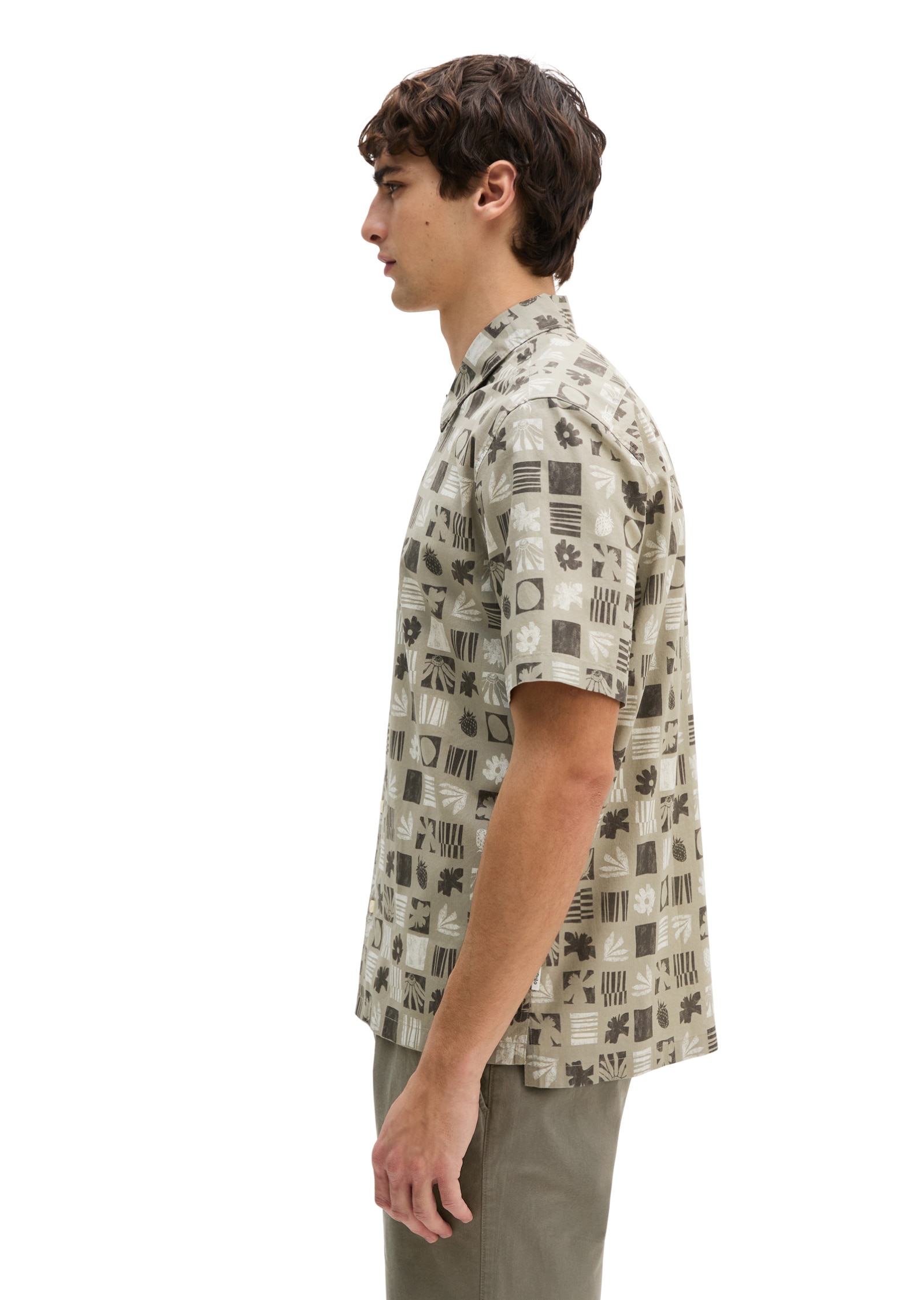 Marc O'Polo Kurzarmhemd »aus Bio-Baumwoll-Popeline«