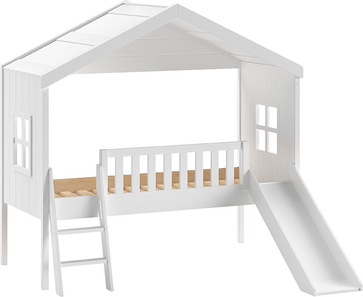 Vipack Hausbett "Kiefer massiv weiß lackiert, Made in Europe, stabil gebaut günstig online kaufen