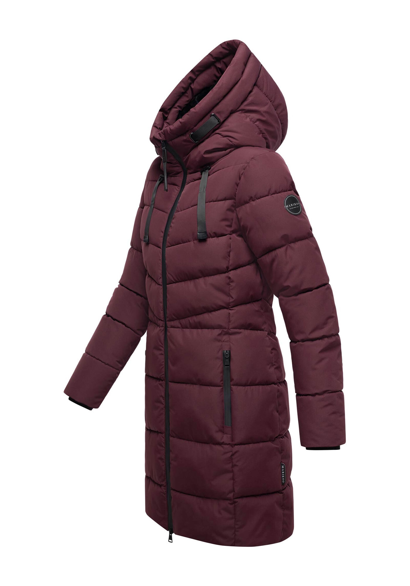 Marikoo Winterjacke »Natsukoo XVI«, Stepp Mantel mit großer Kapuze