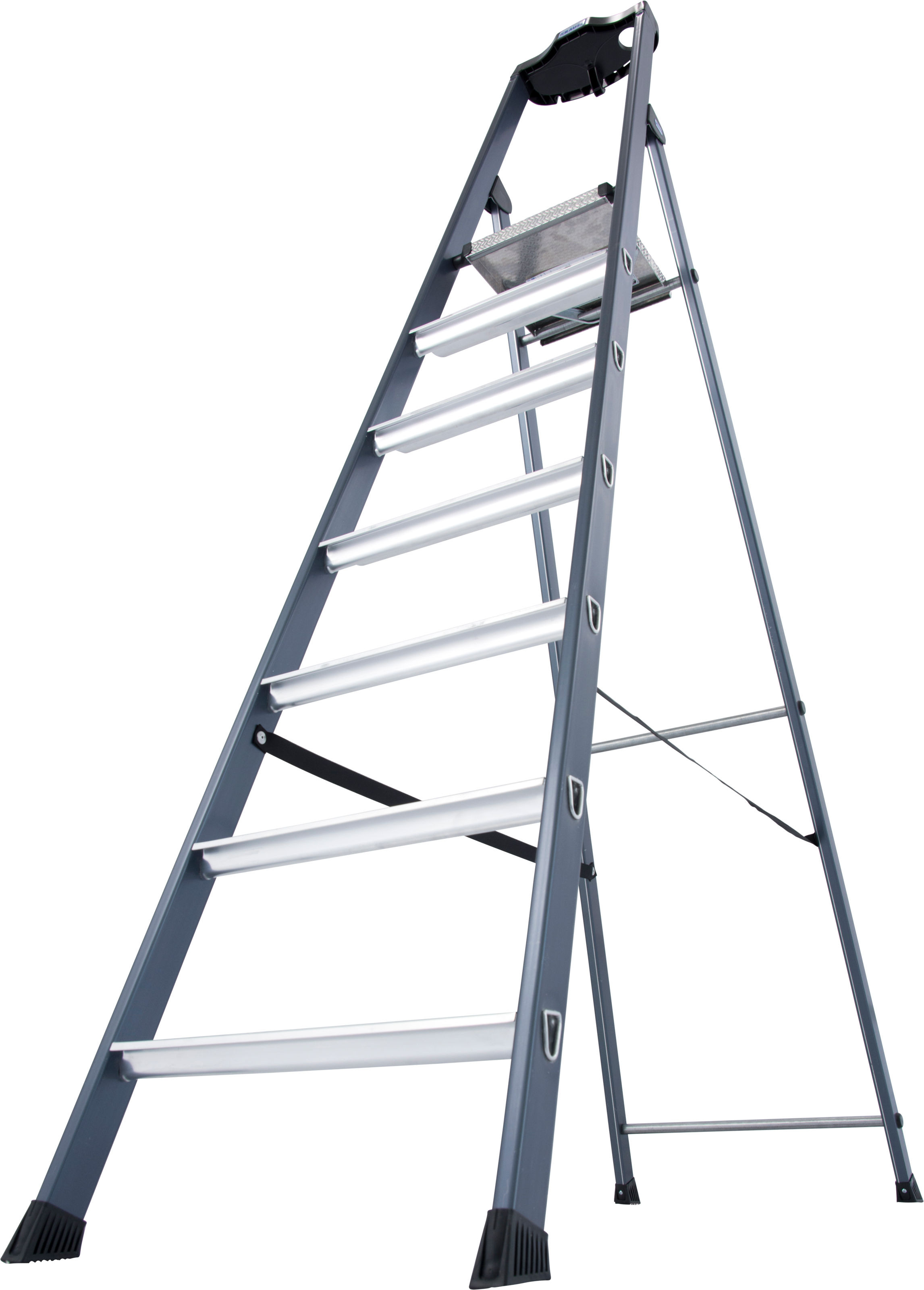 KRAUSE Stehleiter »SePro S«, Alu eloxiert, 1x7 Stufen, Arbeitshöhe ca. 350 cm