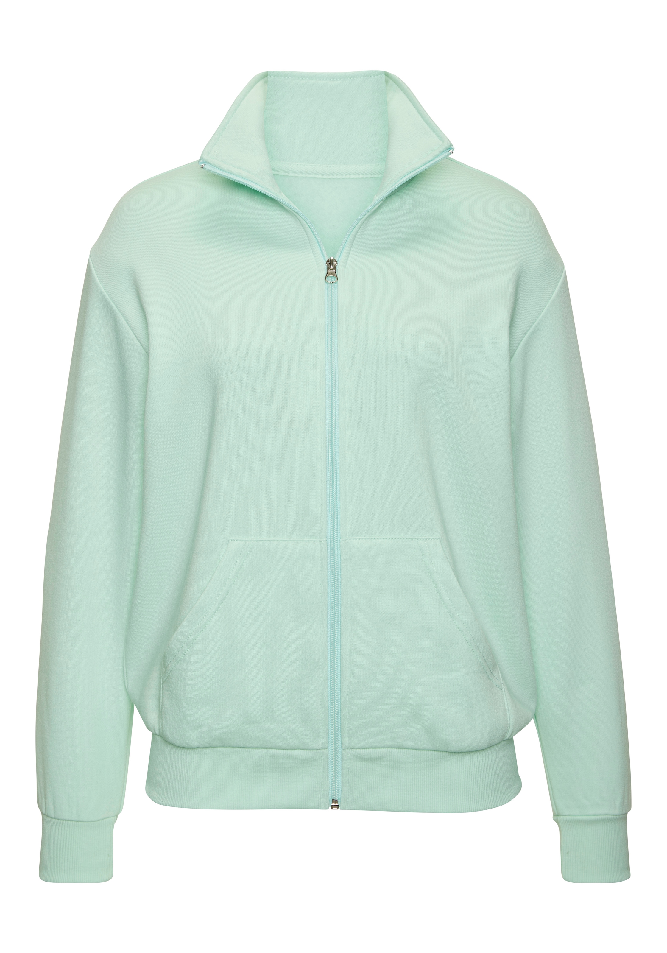 Bench. Loungewear Sweatjacke mit hohem Stehkragen