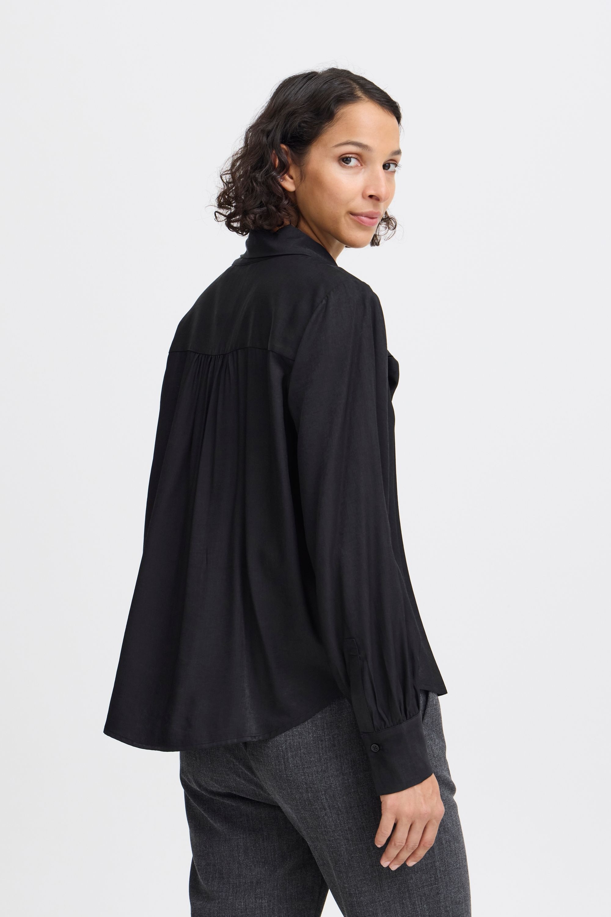b.young Tunika »Langarmbluse BYHANYO BOW SHIRT -«