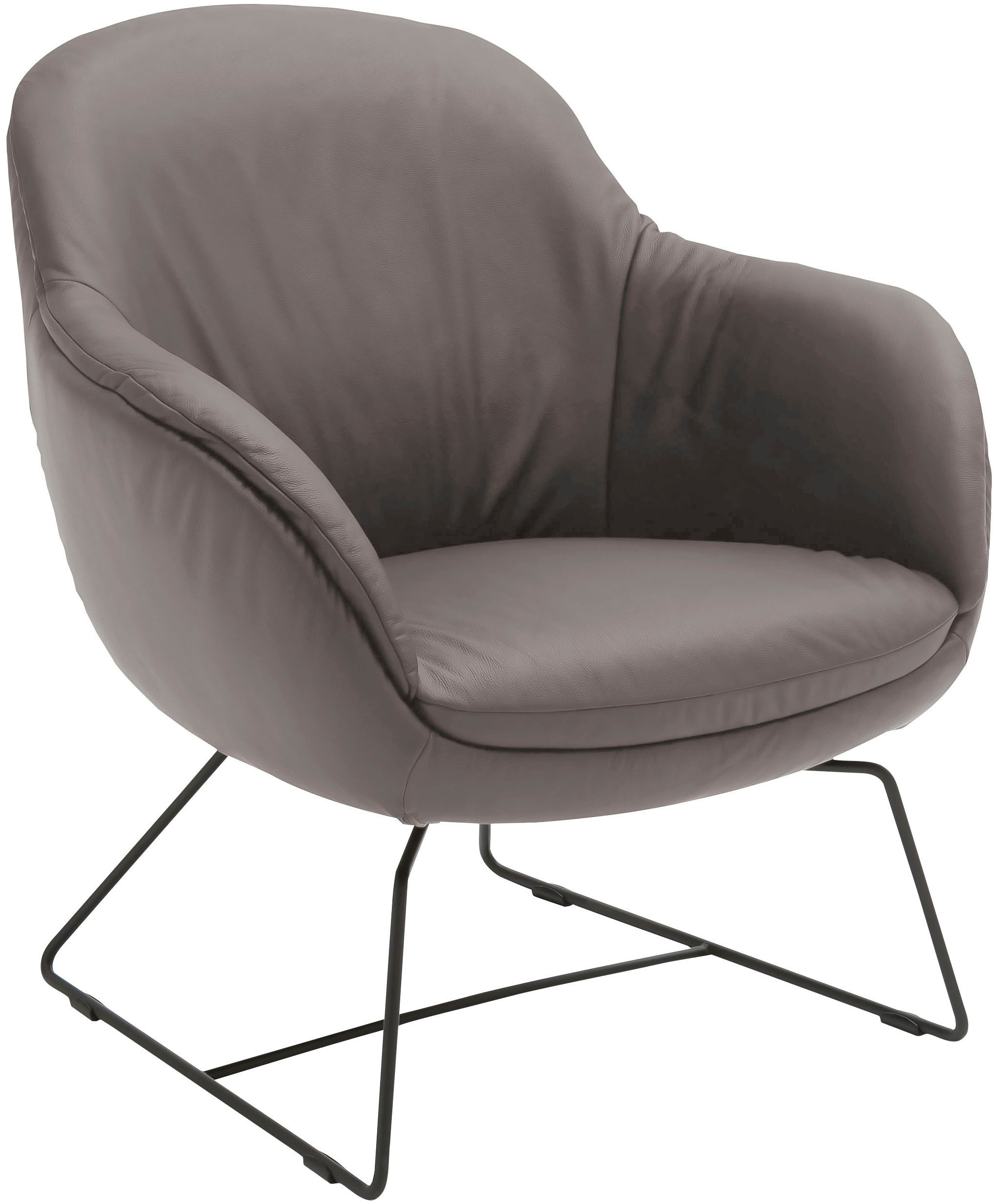 SCHÖNER WOHNEN-Kollektion Sessel »Glove Loungesessel mit tollem Sitzkomfort, zeitlos und edel, bequem«, Cocktailsessel mit elegantem Untergestell