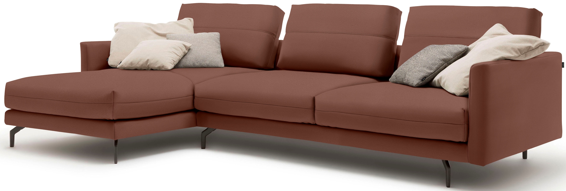Creation BY ROLF BENZ Ecksofa »CR.414, Designecksofa, Polsterecke, L-Form«, wahlweise aus feinstem Rindsleder oder hochwertigem Chenille