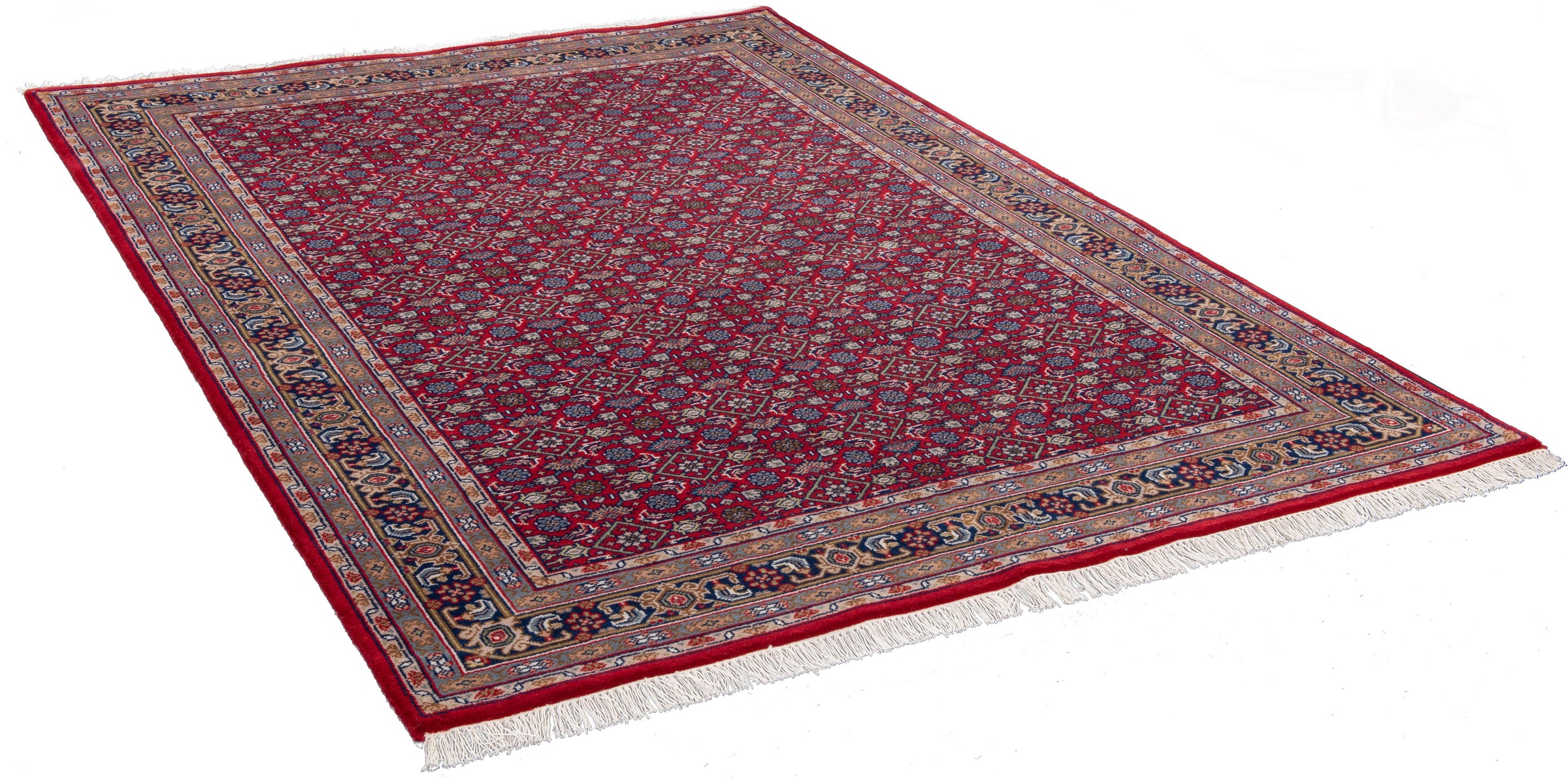 THEKO Benares Herati Oriental Rug Red 120x180