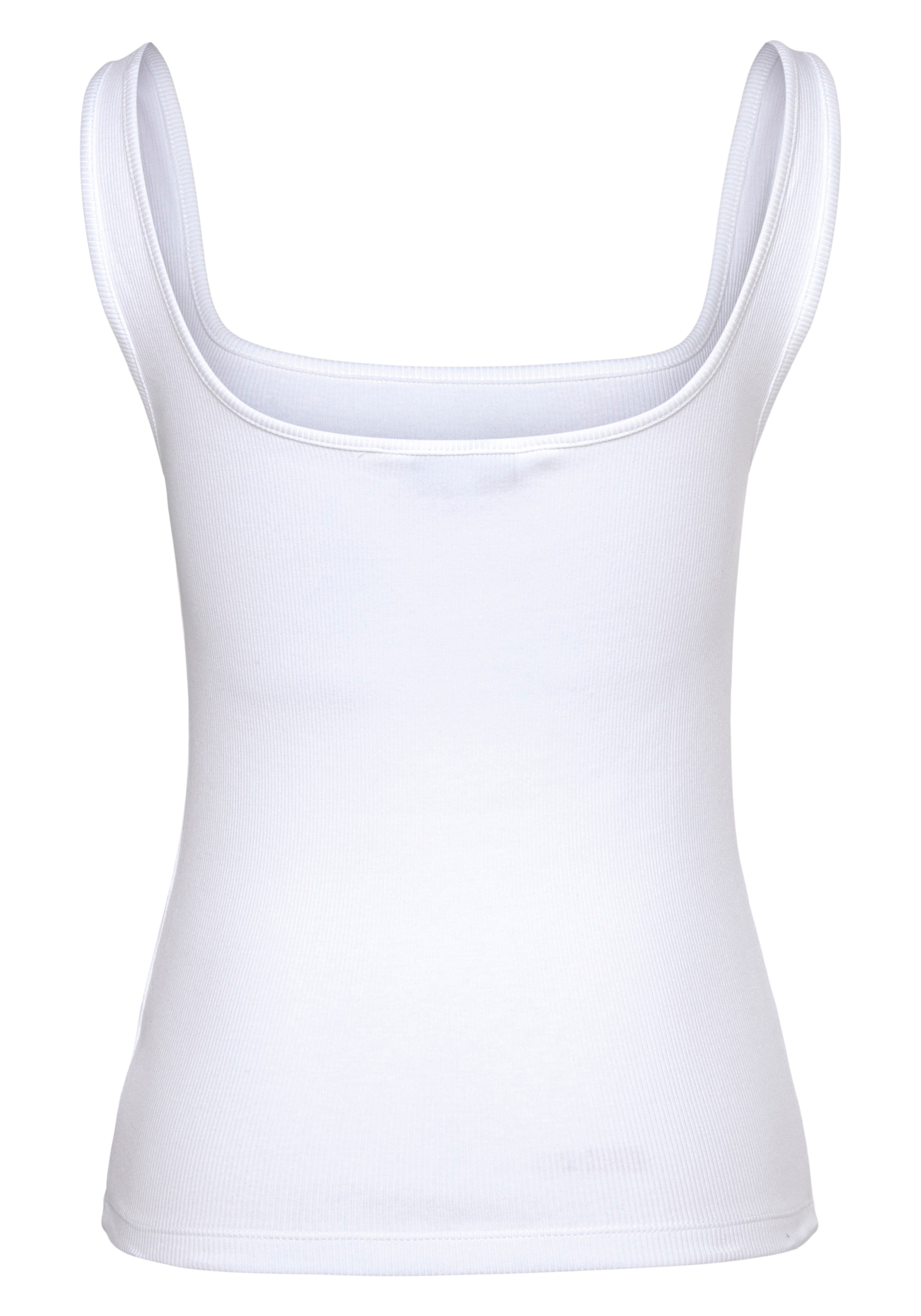 Calvin Klein Jeans Tanktop "CK RIB TANK TOP", mit eckigem Ausschnitt günstig online kaufen