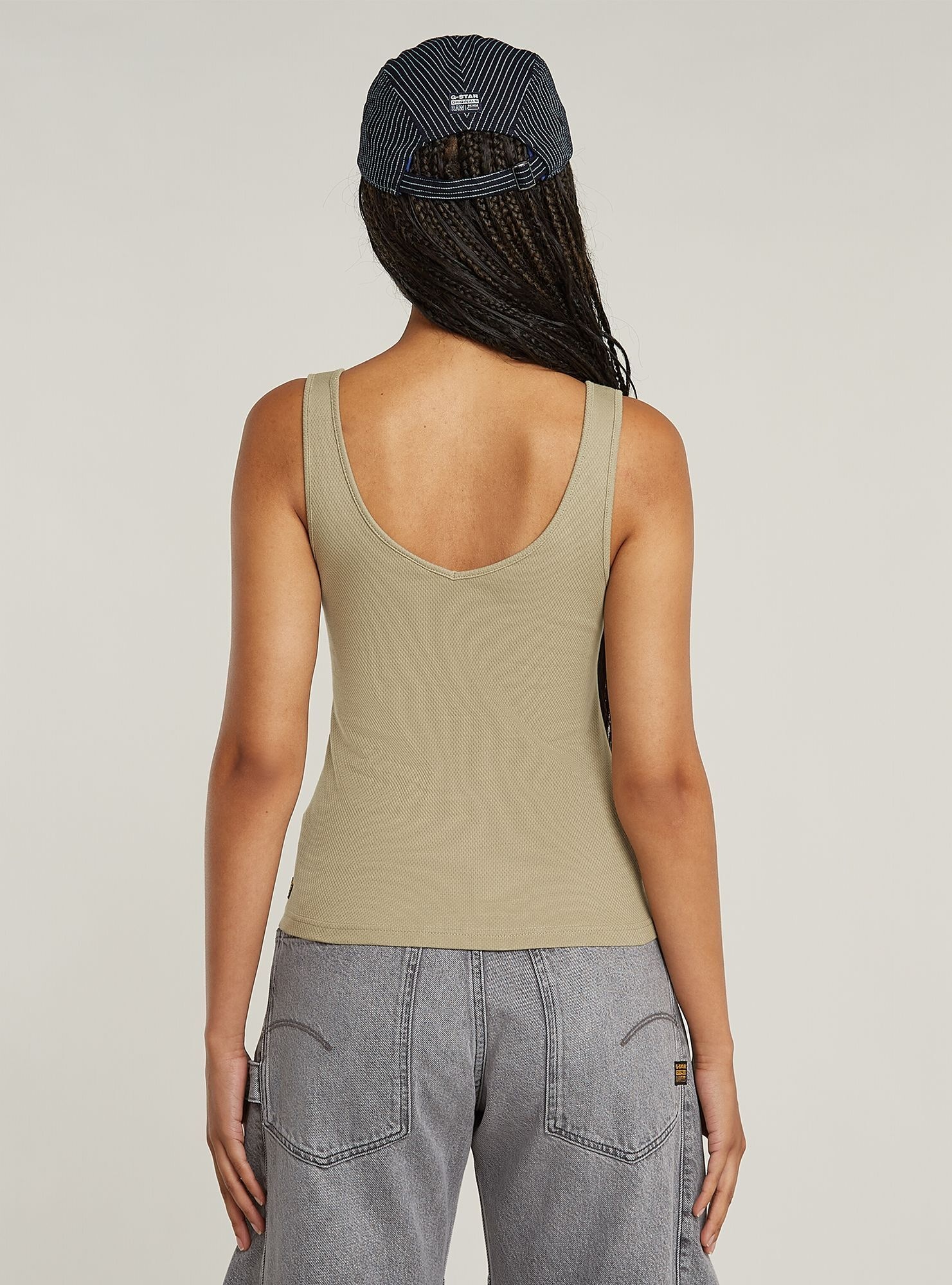 G-STAR T-Shirt "Asymmetrical Zip Slim Tanktop" günstig online kaufen