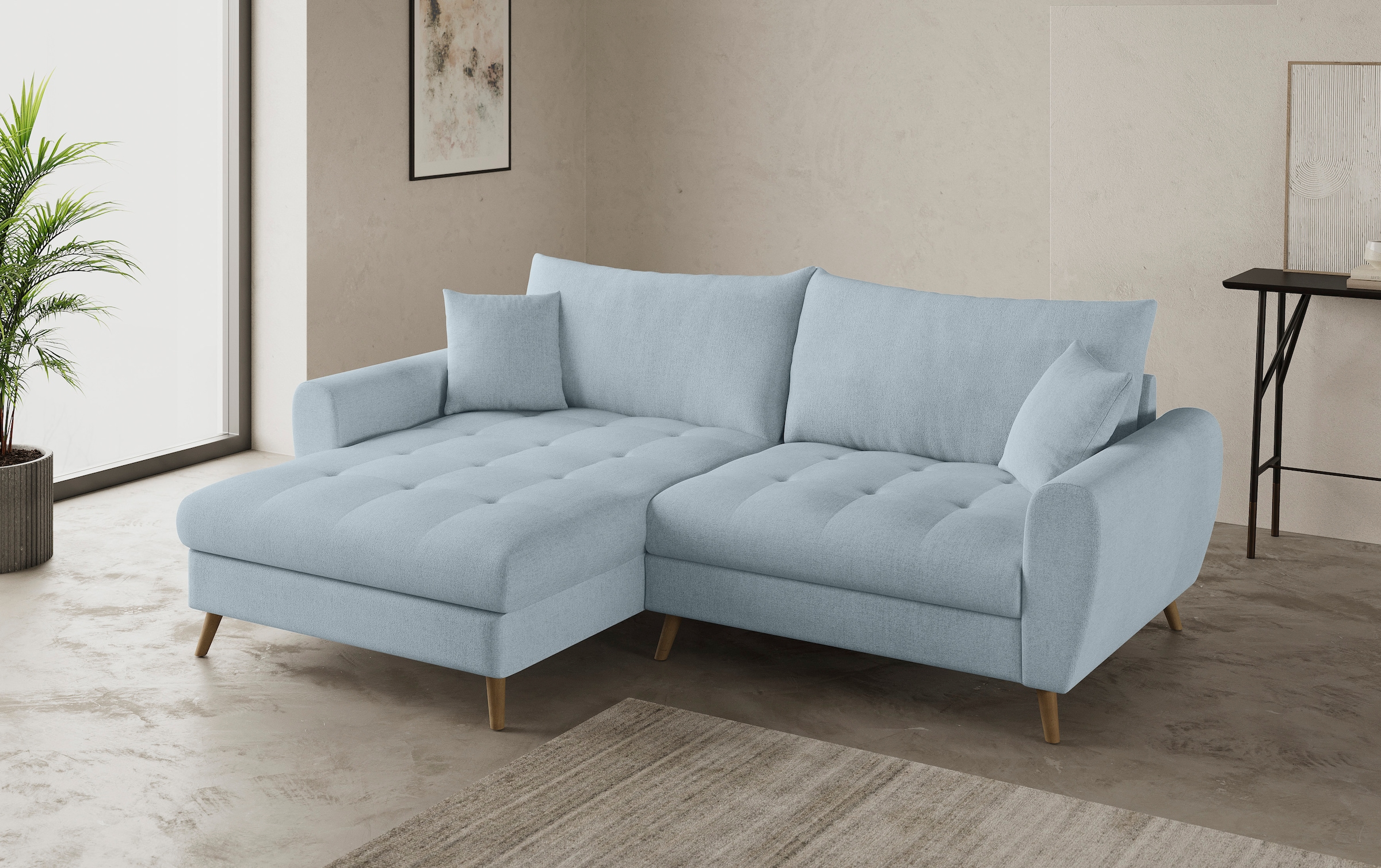 Mr. Couch Ecksofa »Blackburn II, L-Form«, Mit Kaltschaumpolsterung bis 140 kg belastbar