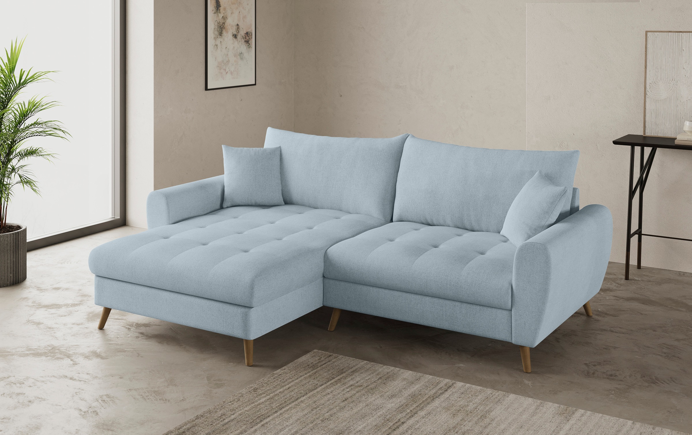 Mr. Couch Ecksofa "Blackburn II, L-Form" Mit Kaltschaumpolsterung bis 140 k günstig online kaufen