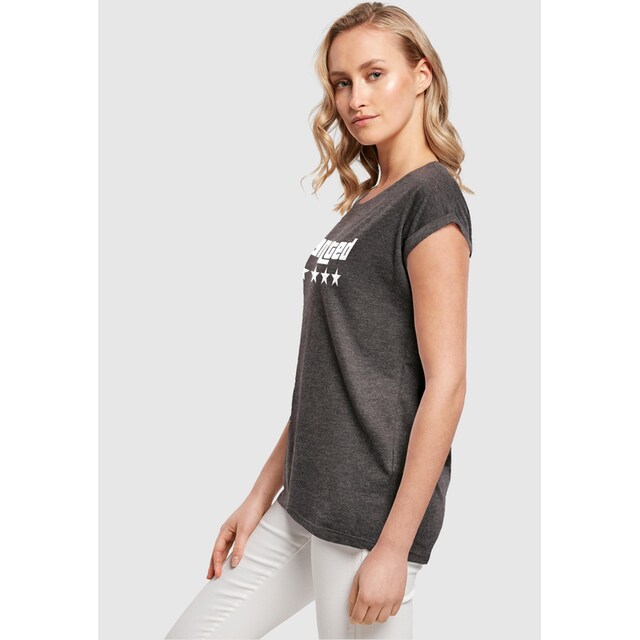 Merchcode T-Shirt »Damen Laides Wanted Extended Shoulder Tee«, (1 tlg.)  online kaufen | BAUR