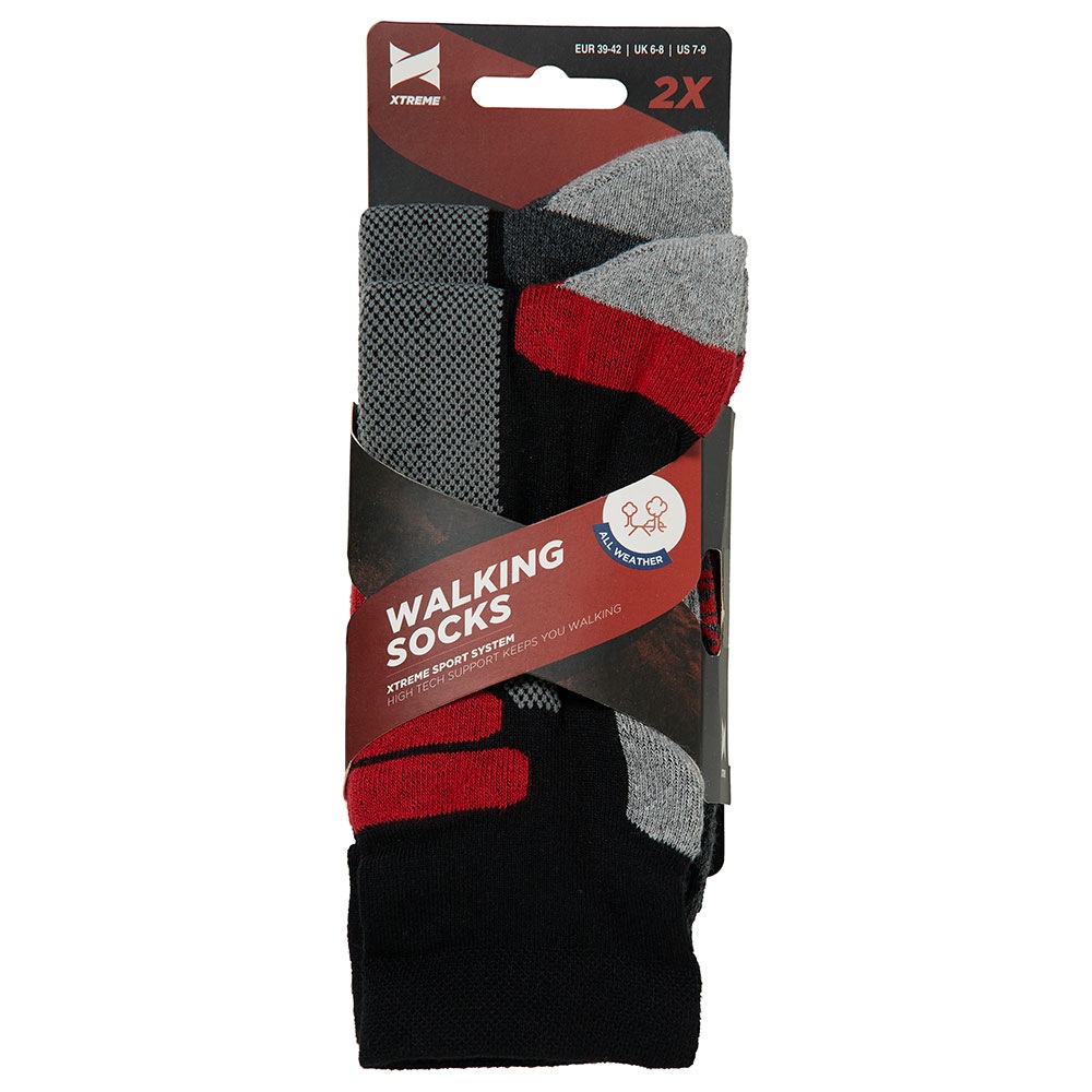 Thumbnail - XTREME sockswear Laufsocken "2er Pack" 2 Stk. tlg. Unisex Diabetiker Sport- und Funktionssocken, mit Coolmax