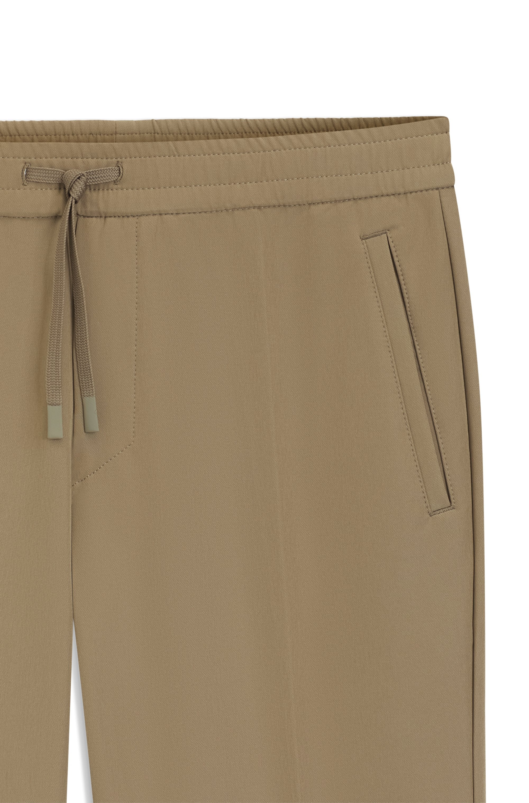 BOSS GREEN Stretch-Hose »T Flex«  Tapered-fit Hose mit elastischem Bund und Kordelzug