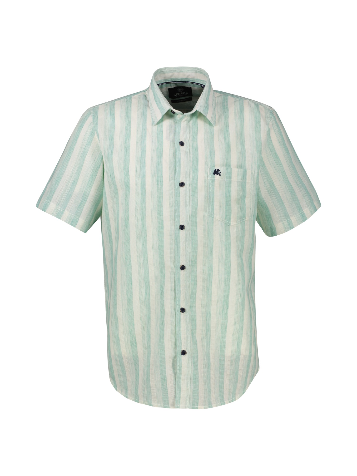 LERROS Kurzarmhemd »Kurzarmhemd gestreift und atmungsaktiv«