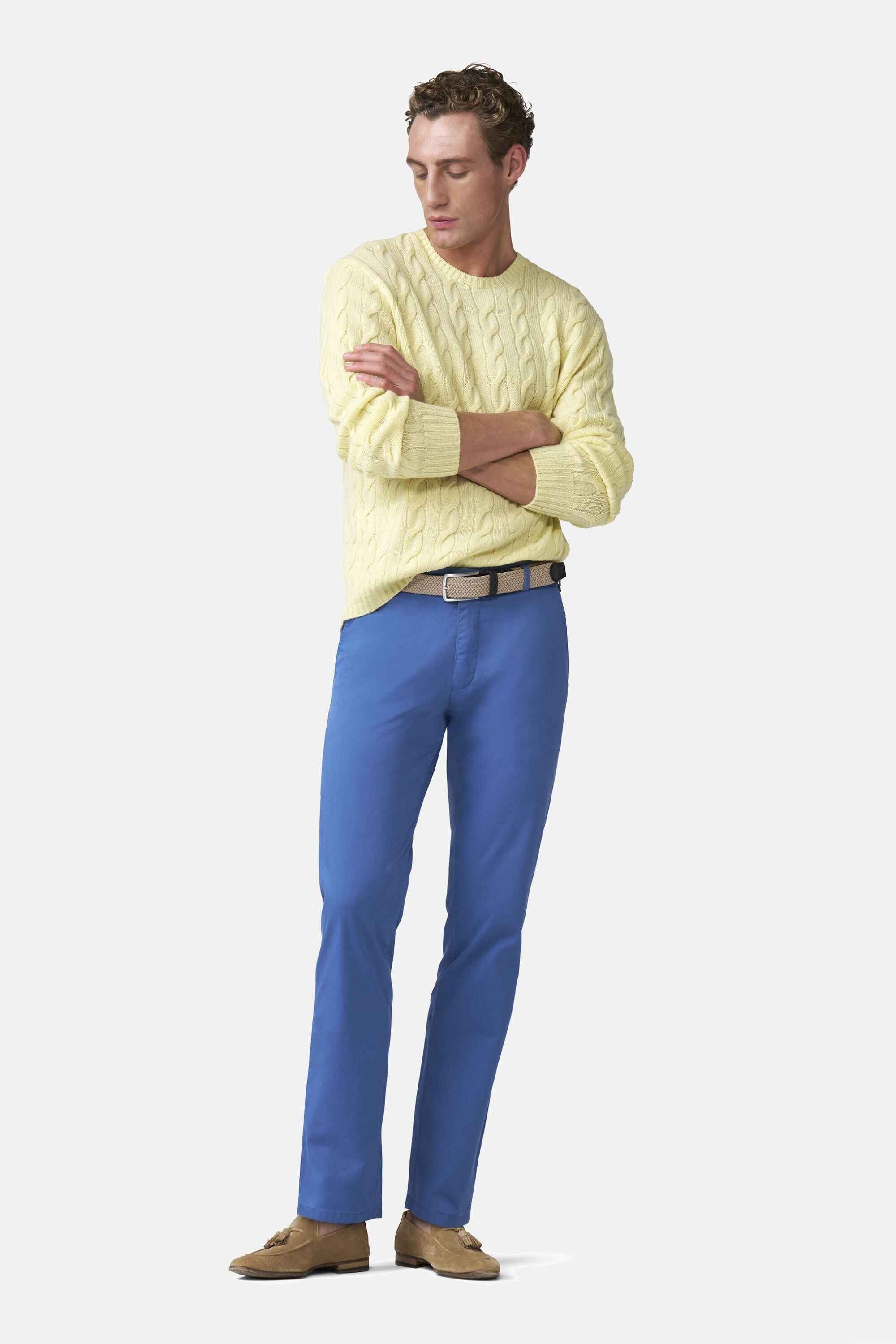 MEYER Chinos »Paris 1-5073«  mit buntem Innenfutter