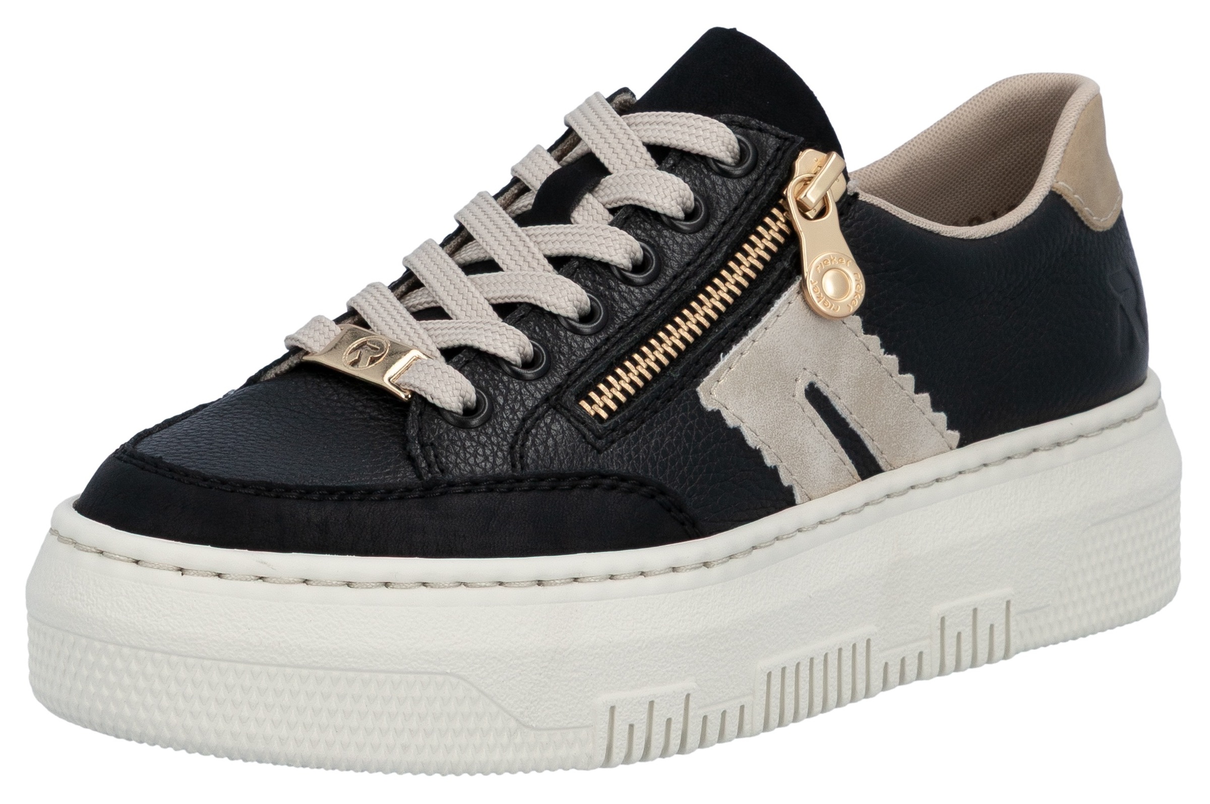 Rieker Plateausneaker, Schnürschuh, Halbschuh, Freizeitschuh mit seitlichem günstig online kaufen