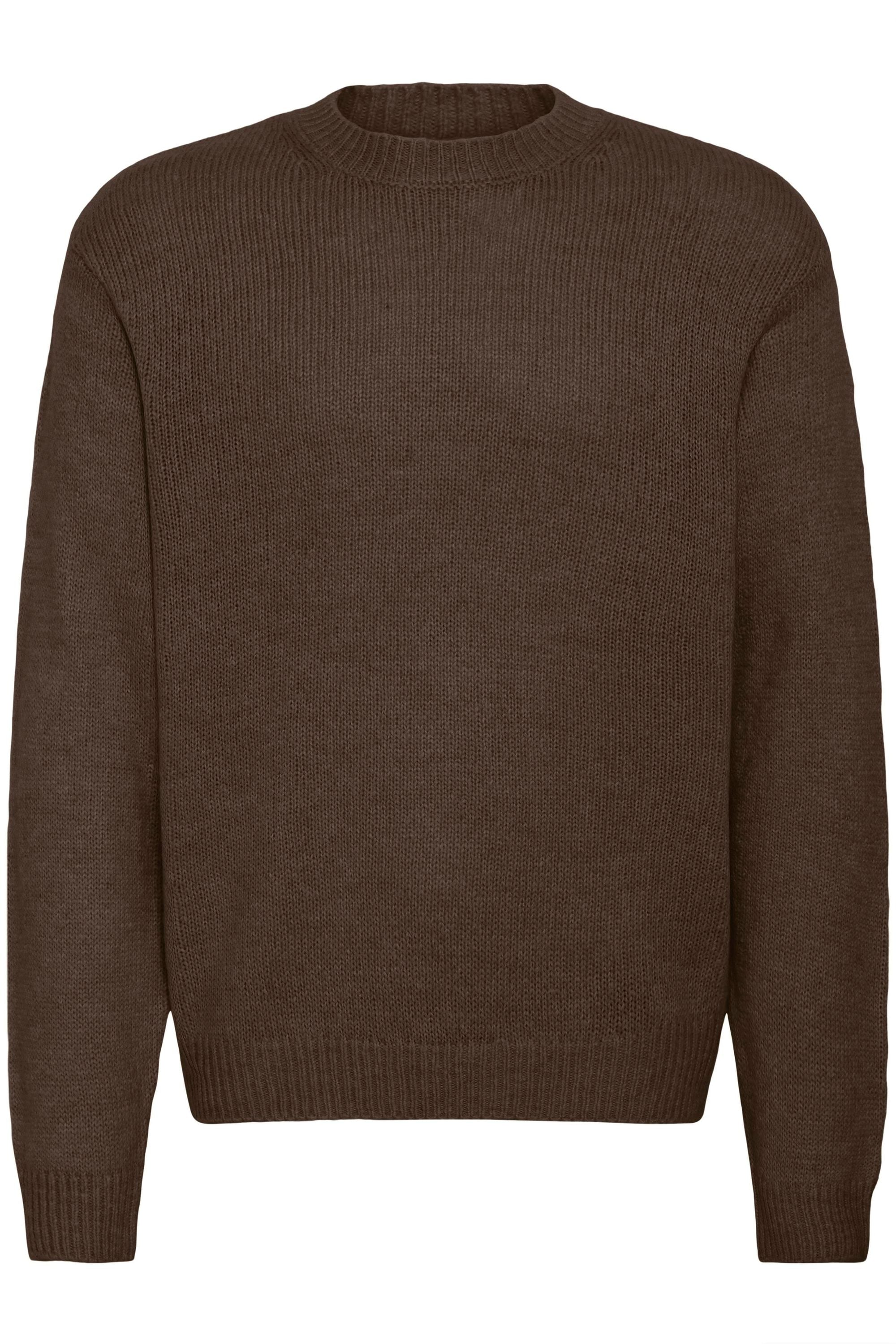 Solid Strickfleece-Pullover "Strickpullover SDHamdani"