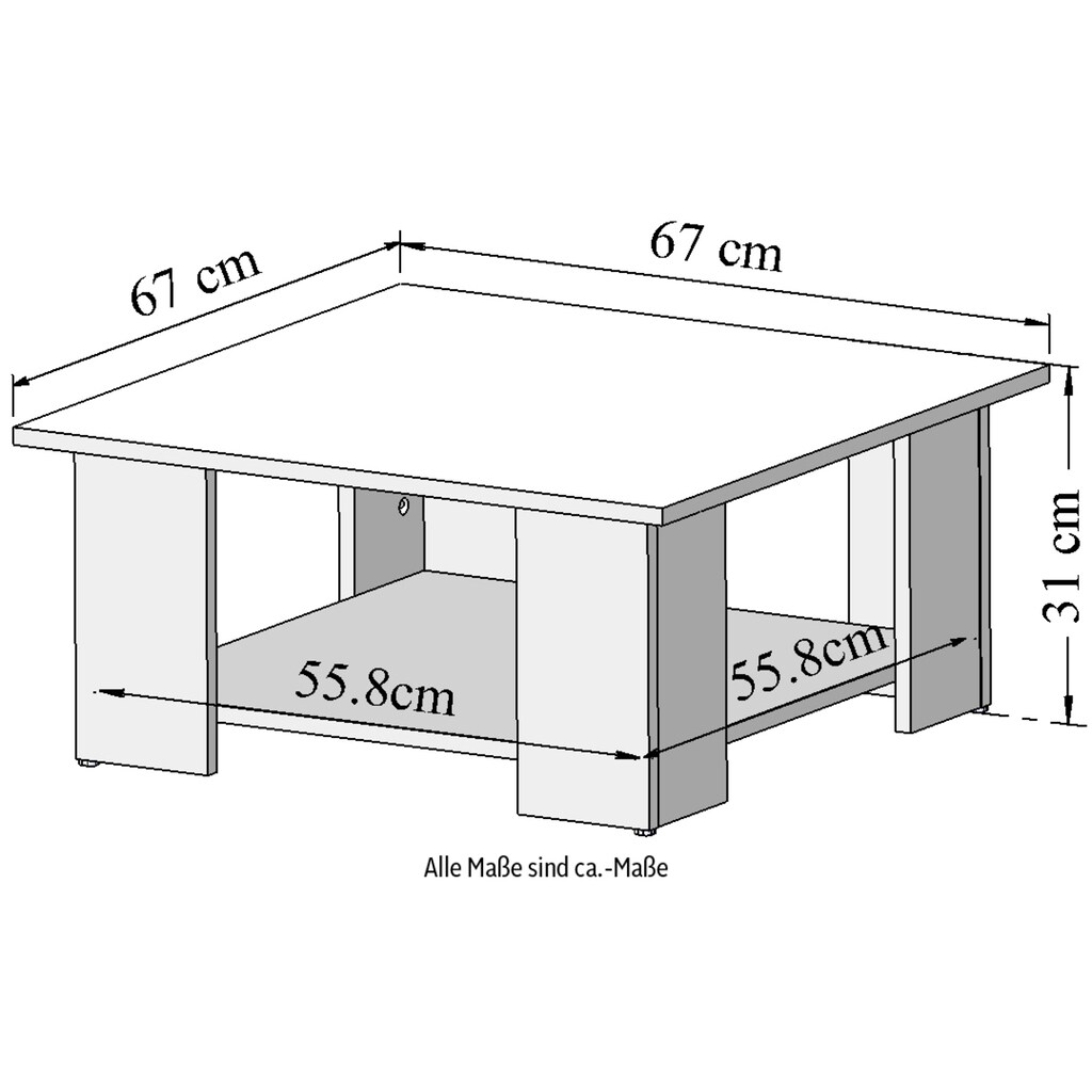 TemaHome Couchtisch »SQUARE«