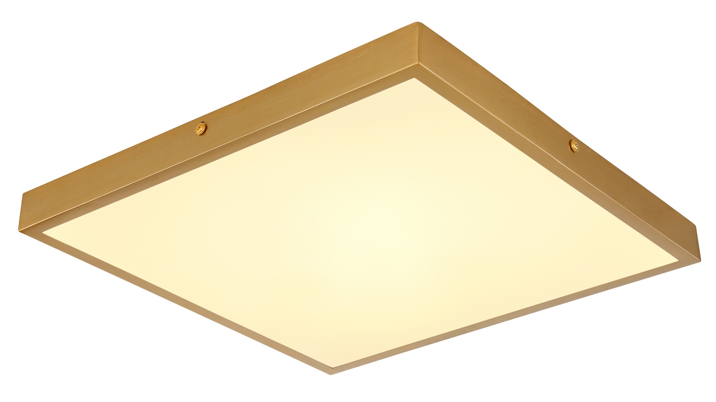 GLOBO LIGHTING LED Deckenleuchte »TIBEY«, Leuchtmittel LED-Modul | LED fest integriert, Deckenlampe / Wohnbereich / Arbeitszimmer / messingfarben/ quadratisch