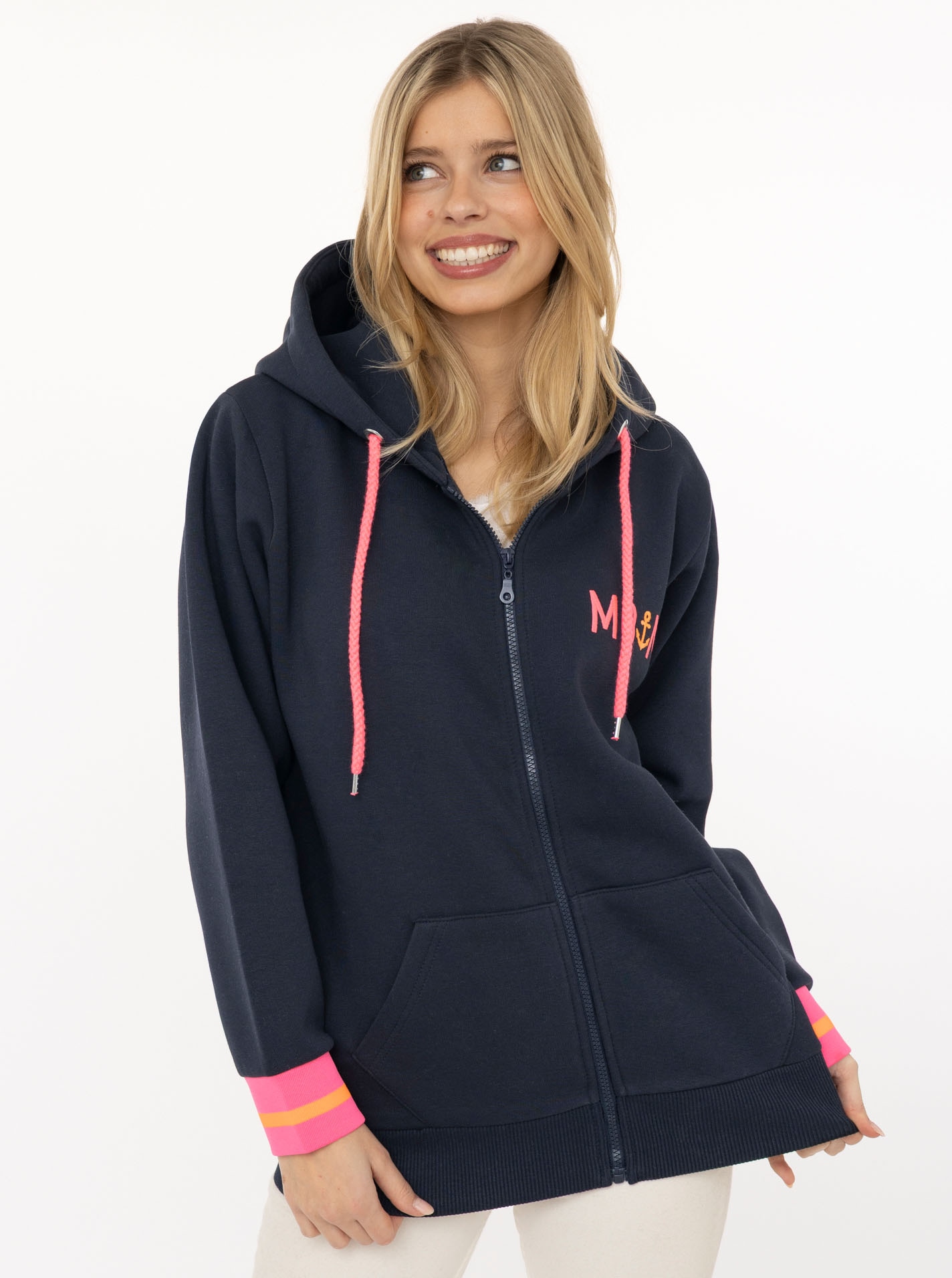 Zwillingsherz Kapuzensweatjacke ""Rahel"" Langarm, Kapuze, Reißverschluss, günstig online kaufen