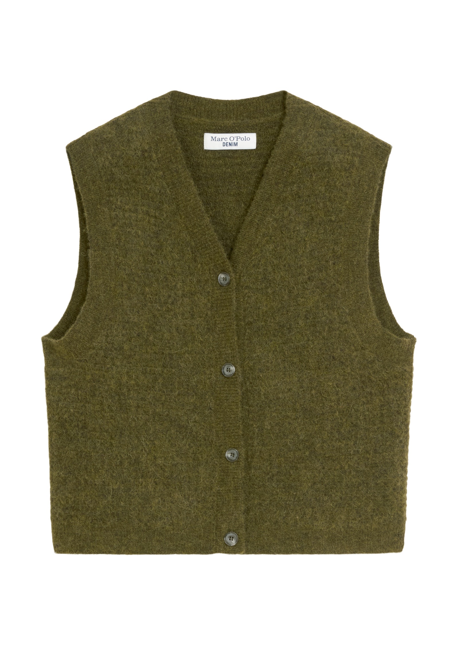 Marc O'Polo DENIM V-Ausschnitt-Pullover »aus Schurwolle-Alpakawolle-Mix«