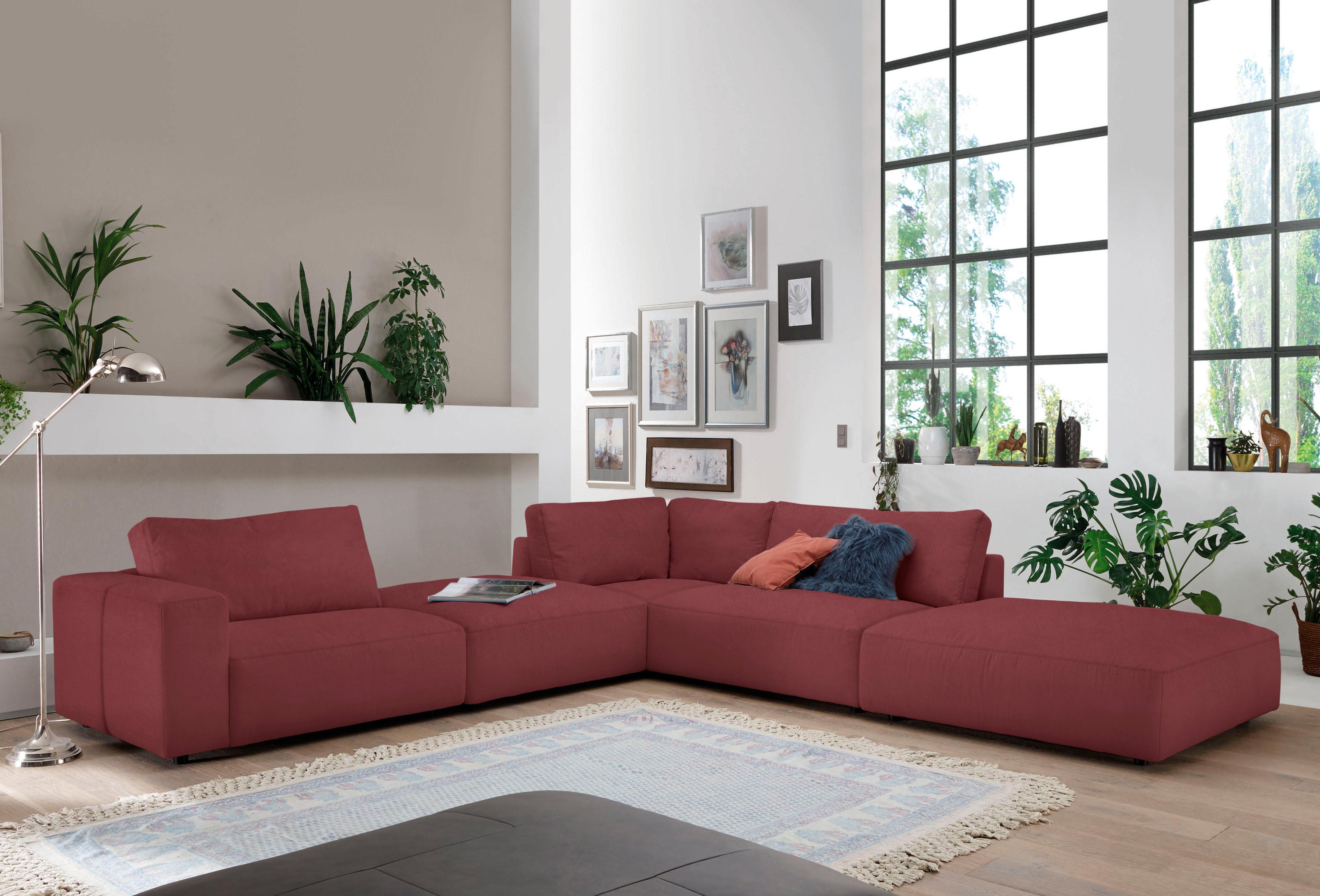 Musterring Ecksofa "LUCIA L-Form" in vielen Qualitäten und 4 verschieden Nähten