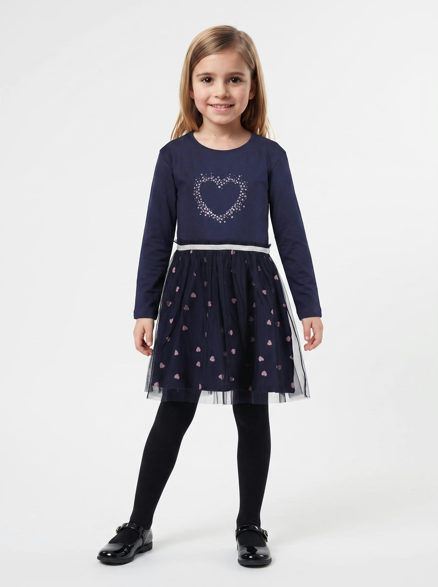 Blue Seven Sweatkleid mit aufgesetztem Tüllrock