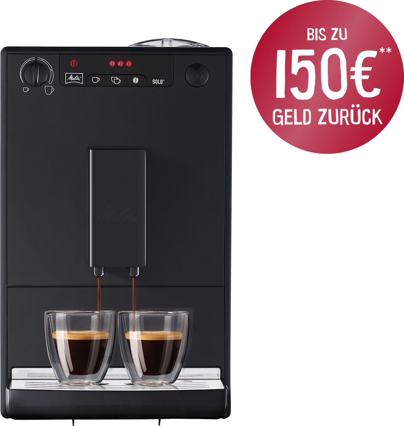 Kaffeevollautomat »Solo® E950-222, pure black«, aromatischer Kaffee & Espresso bei nur...