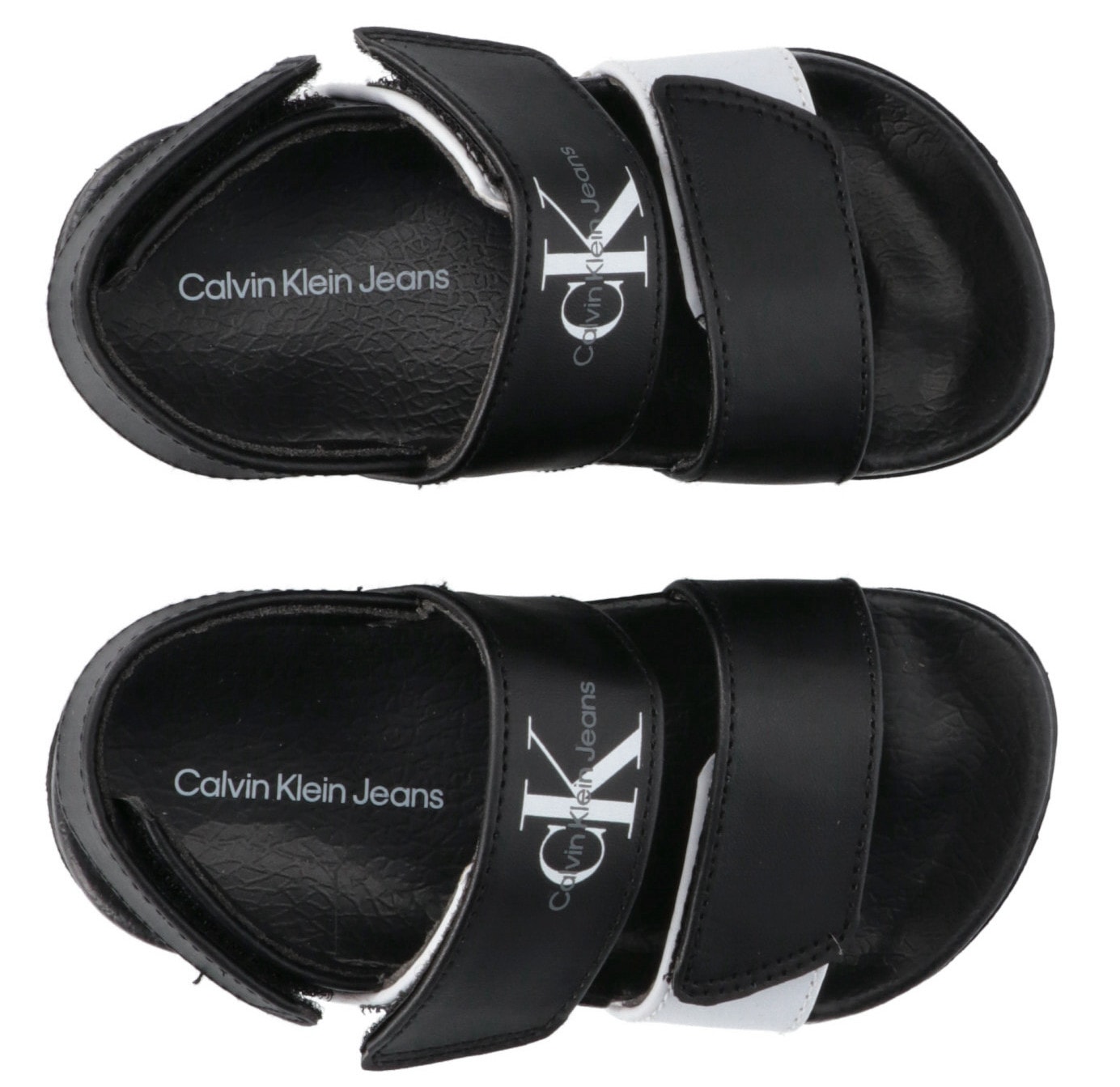 Calvin Klein Jeans Sandale »VELCRO SANDAL«, mit 3 praktischen Klettverschlüssen
