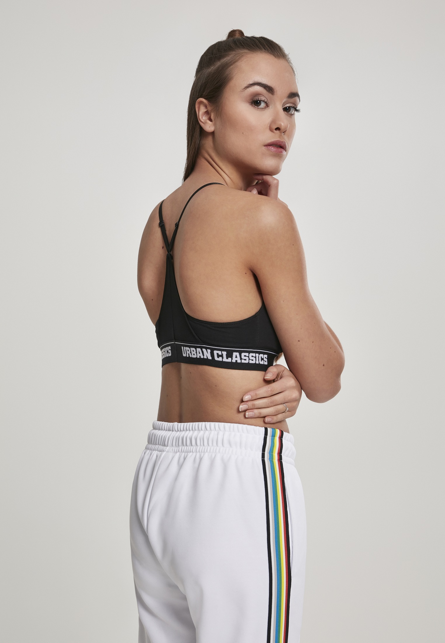 URBAN CLASSICS Sport-BH »Damen Ladies Triangle Logo Bra« RU8059