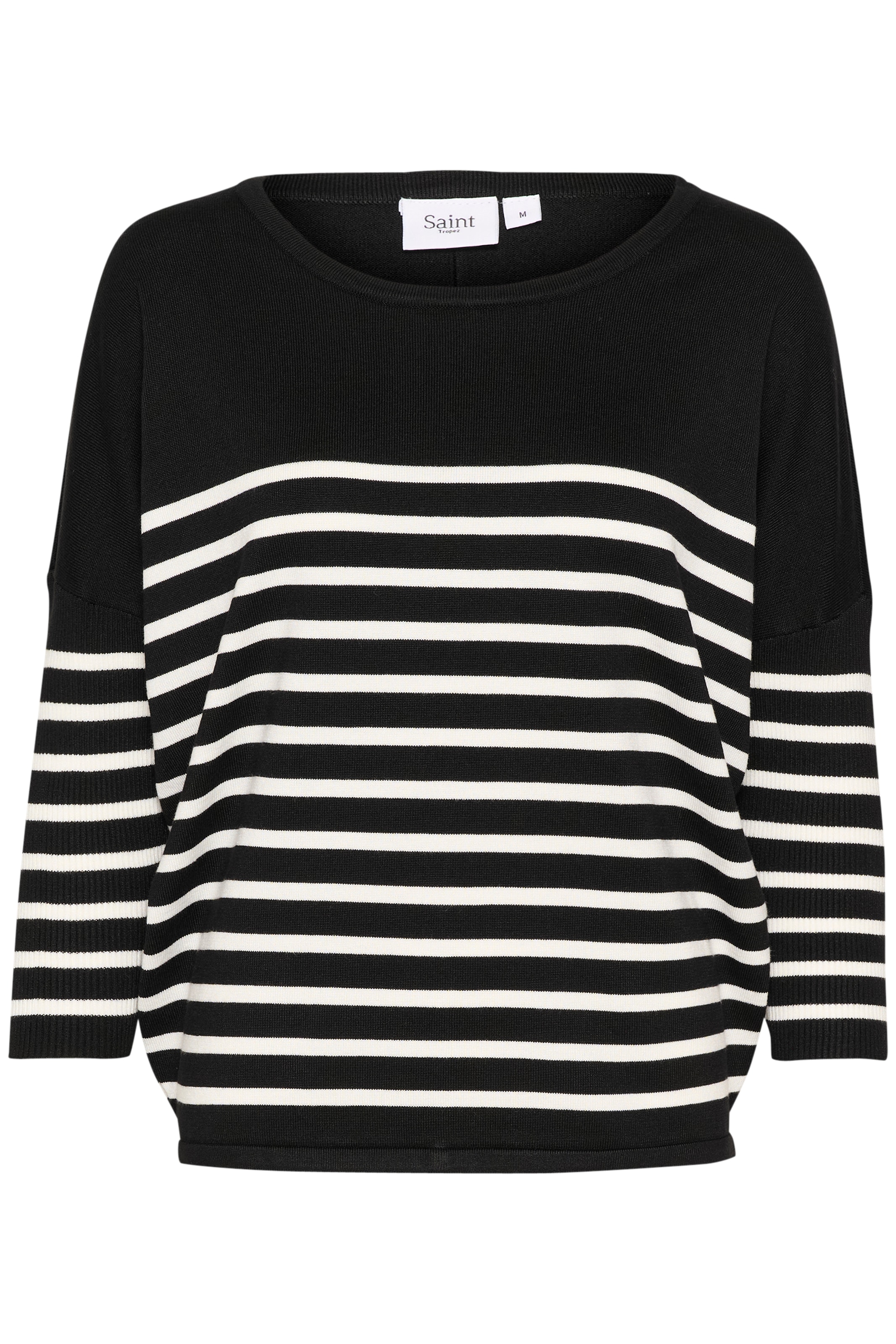 Saint Tropez Strickpullover »MilaSZ R-neck Stripe«