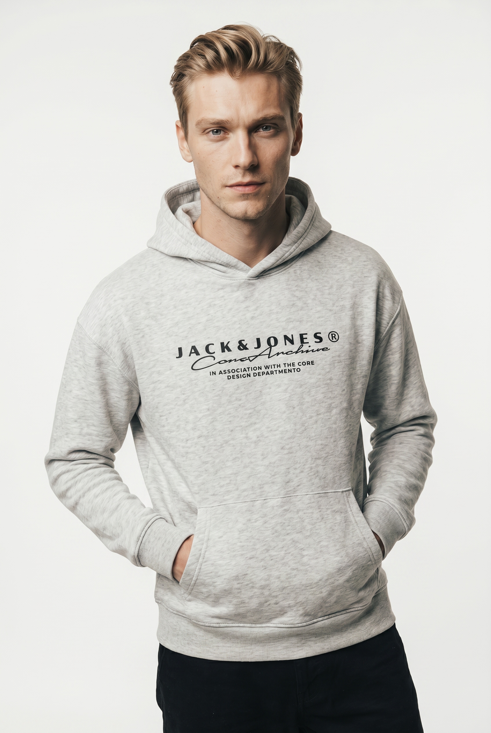 Jack & Jones Kapuzensweatshirt "JCOPOINT BRANDING SWEAT HOOD FST"
