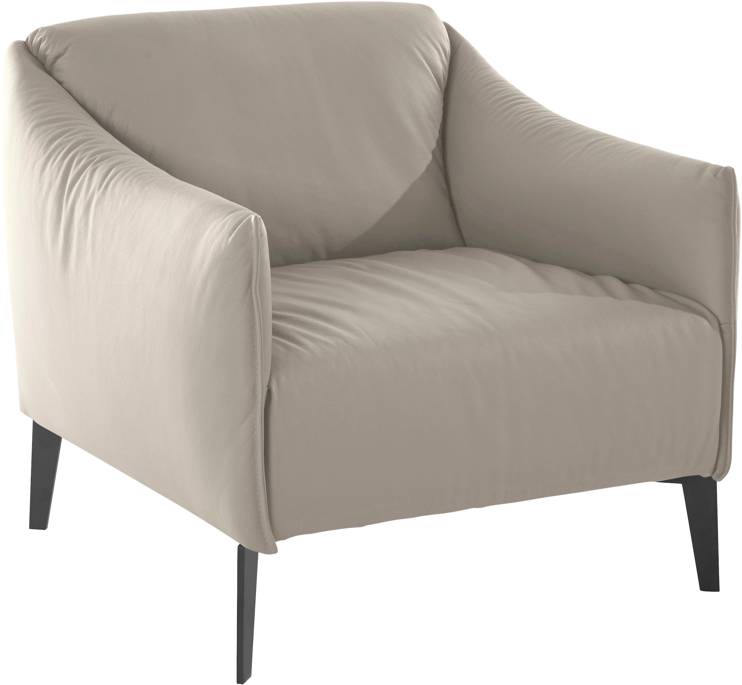 W.SCHILLIG Cocktailsessel "sally Designsessel, zeitlos und bequem, tolle Verarbeitungsdetails" mit Metall-Winkelfüßen in Schwarz pulverbeschichtet