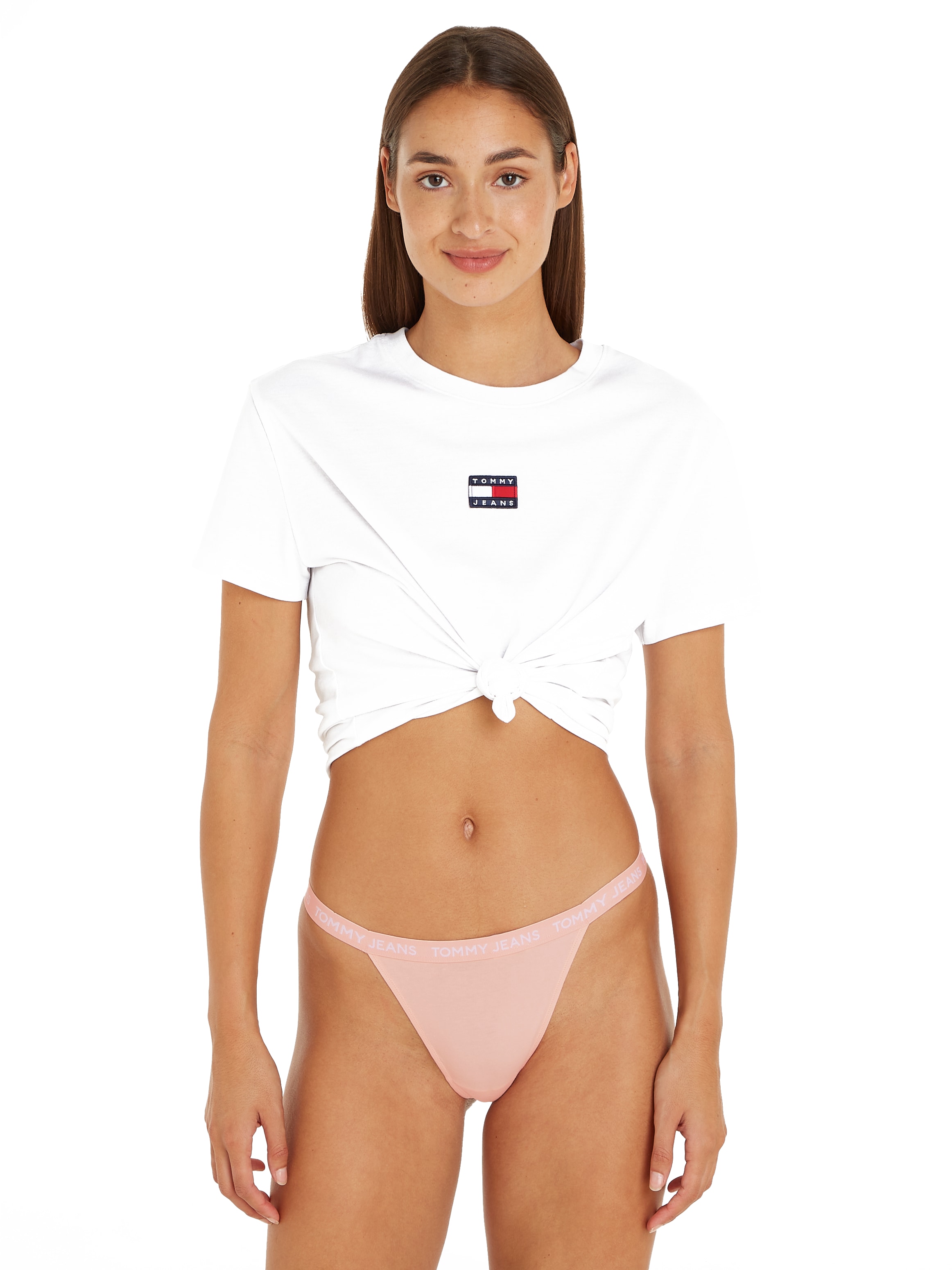 Tommy Hilfiger Underwear Slip »3P STRING THONG«, (Packung, 3er), mit Tommy HiIlfiger Logo-Elastikbund